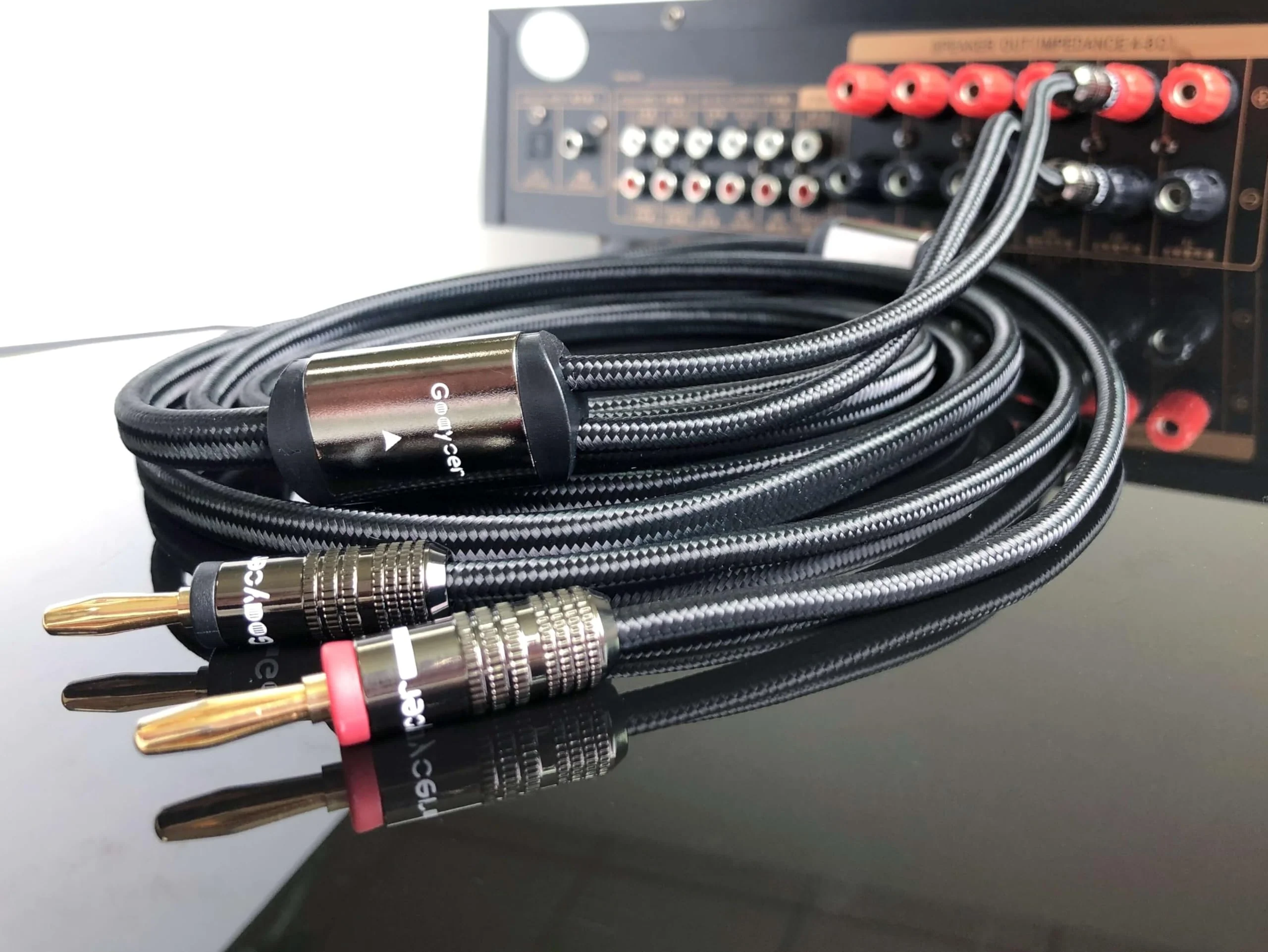 10Feet Speaker Cable with Banana Plugs,14 Gauge Oxygen-Free-Copper (OFC) Speaker Wire(10FT/One Cable) 10FT/3M, One Cable - Image 6