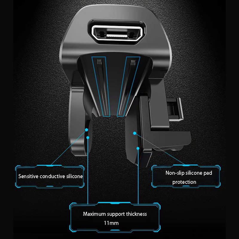 11 in 1 PUBG Mobile High Frequency Triggers with cooling fan, PUBG Mobile Phone Game Controller with cooler for PUBG/Fortnite/Call of Duty, 40 Shots per second (Max) (Memo) Memo - Image 6