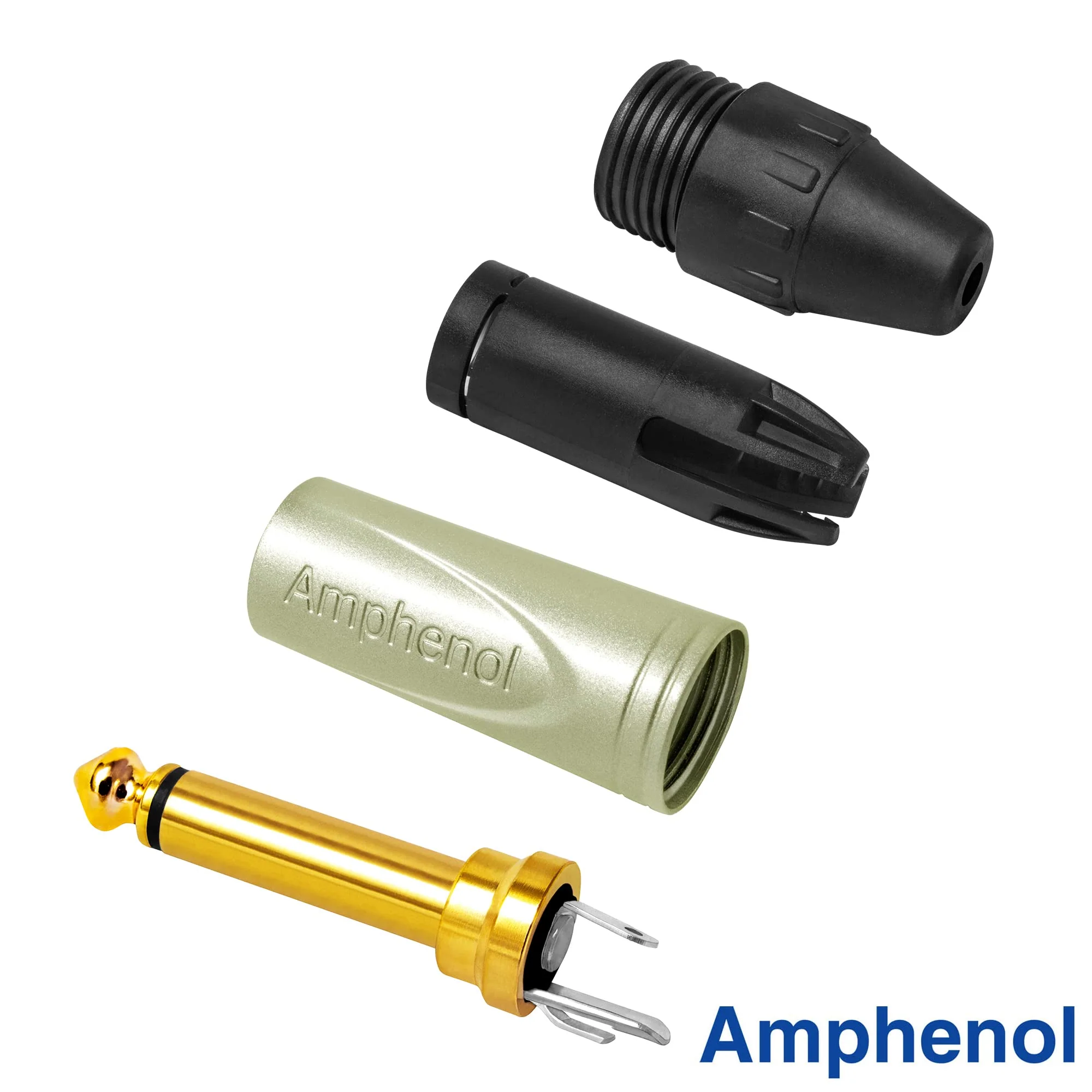 12 Foot - Gotham GAC-1 Ultra Pro (Black) - Premium, Low-Capacitance (21 pf/F) Guitar Bass Instrument Cable - Amphenol QM2R-AU & QM2P-AU ¼ Inch (6.35mm) Gold TS Connectors - Image 8