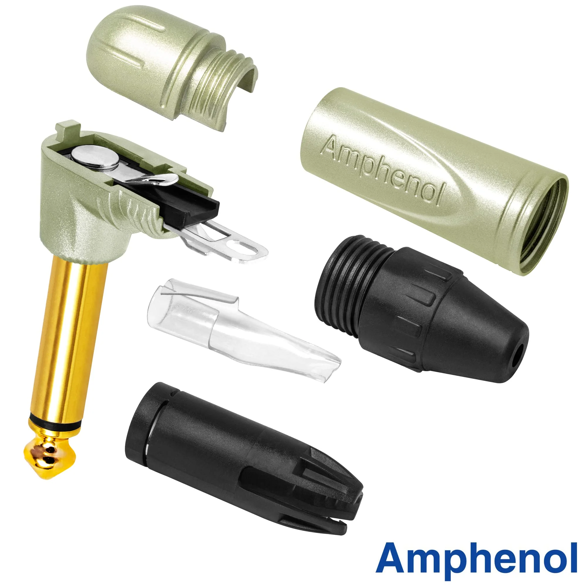 12 Foot - Gotham GAC-1 Ultra Pro (Black) - Premium, Low-Capacitance (21 pf/F) Guitar Bass Instrument Cable - Amphenol QM2R-AU & QM2P-AU ¼ Inch (6.35mm) Gold TS Connectors - Image 9