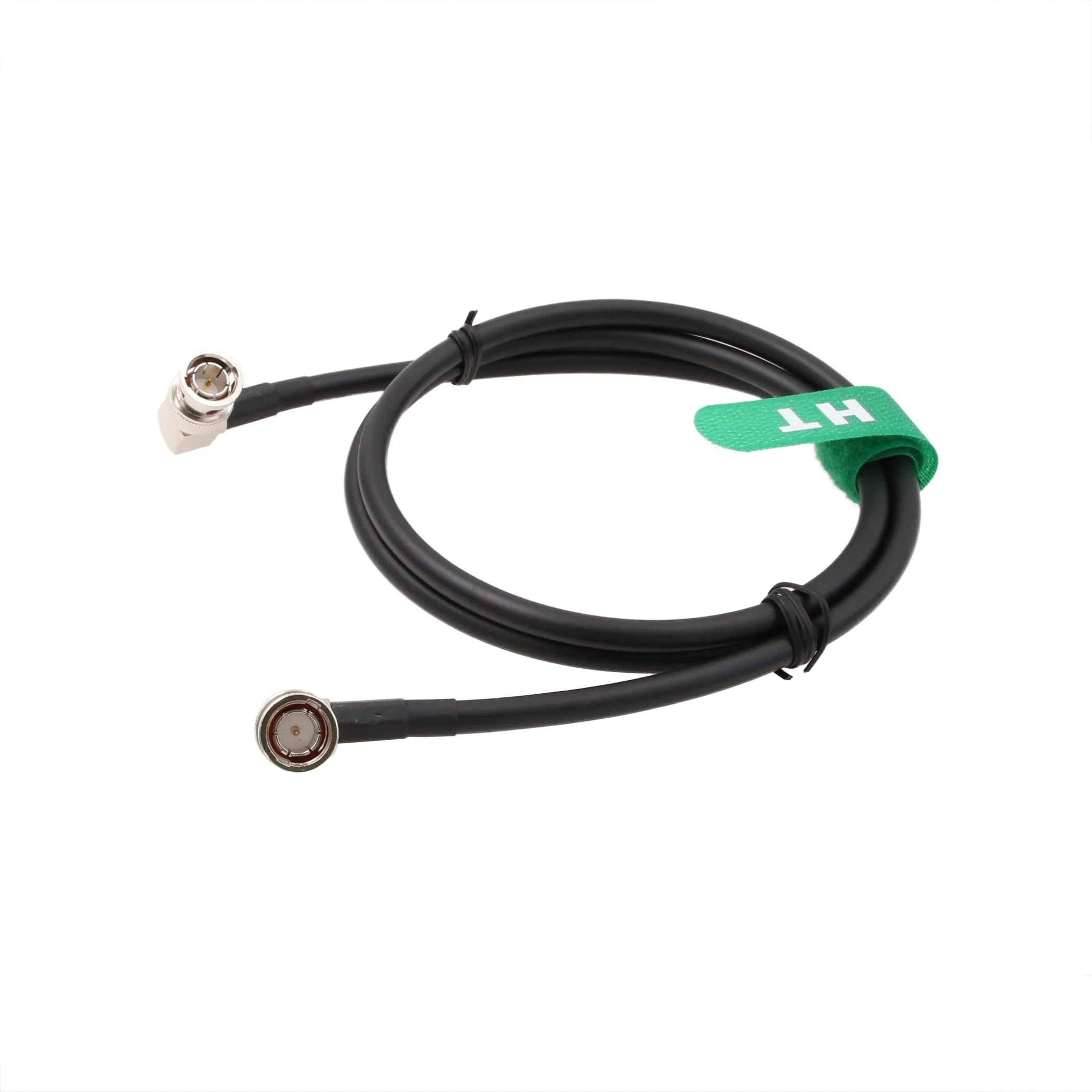 12G 4K Raw SDI Coaxial Video Cable BNC to BNC Canare LV-61S 75 ohm for Camera Monitor Flexible Shielded 80cm Black Right Angle - Image 2