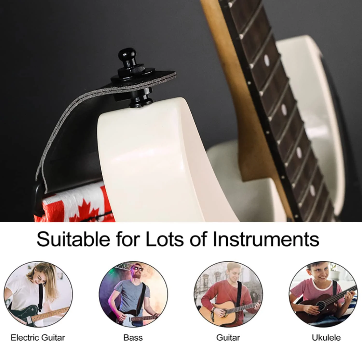 12Pcs Guitar Strap Locks and Buttons, Guitar Strap Locks Set Guitar Strap Lock Buttons, Metal Guitar Strap Buttons Locks, Metal Button Security Straplock for Electric Acoustic Guitar, Bass, Ukulele - Image 6