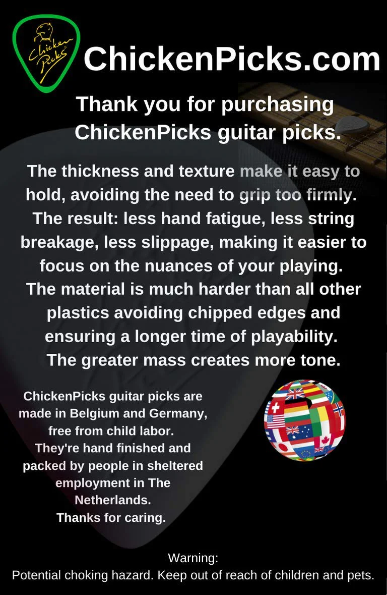 2 x ChickenPicks Bermuda IIIP 2.1 mm guitar picks - Image 6
