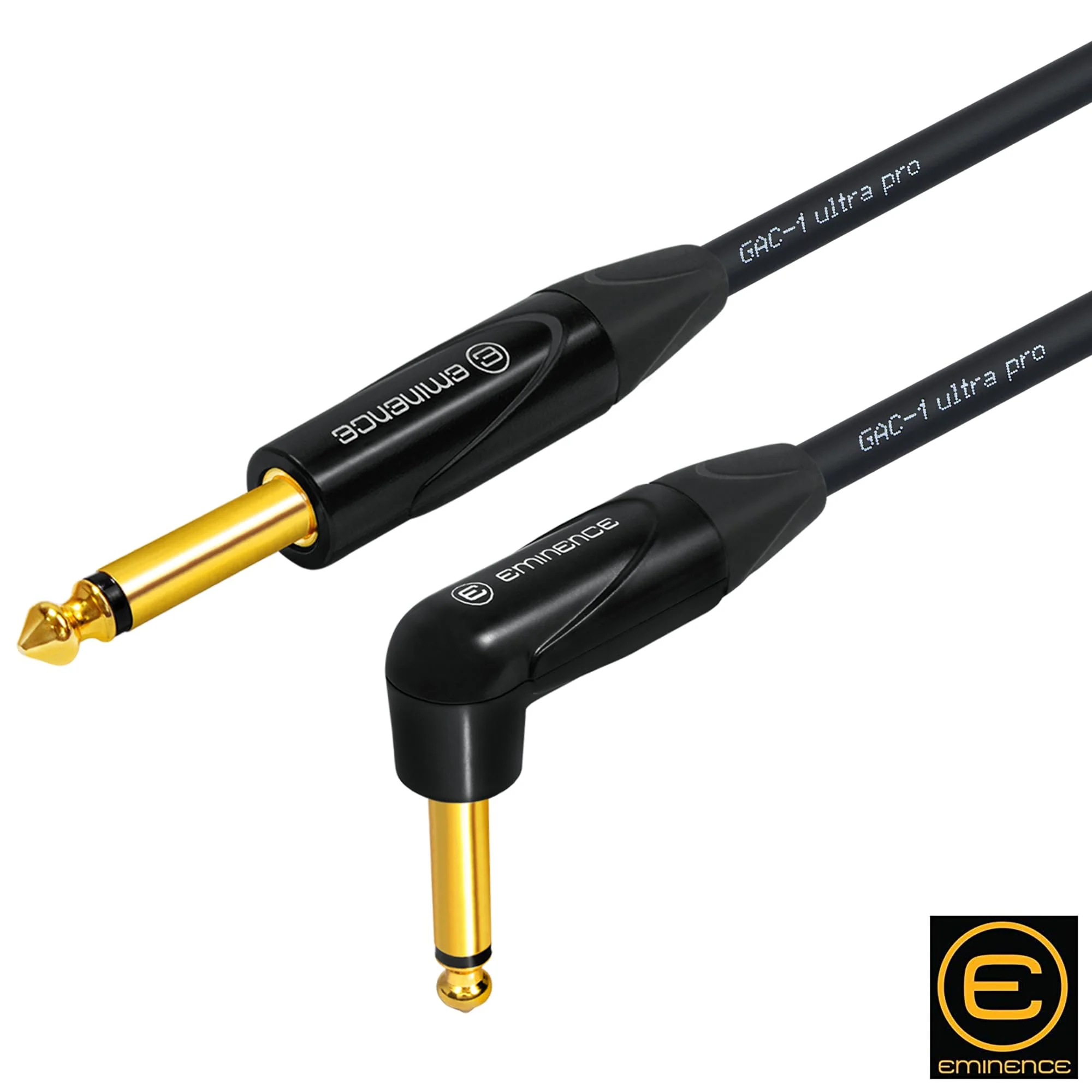20 Foot - Gotham GAC-1 Ultra Pro - Premium, Low-Capacitance Guitar Bass Instrument Cable - with Straight to Angled 1/4 Inch Eminence Gold Plated Connectors - Image 5