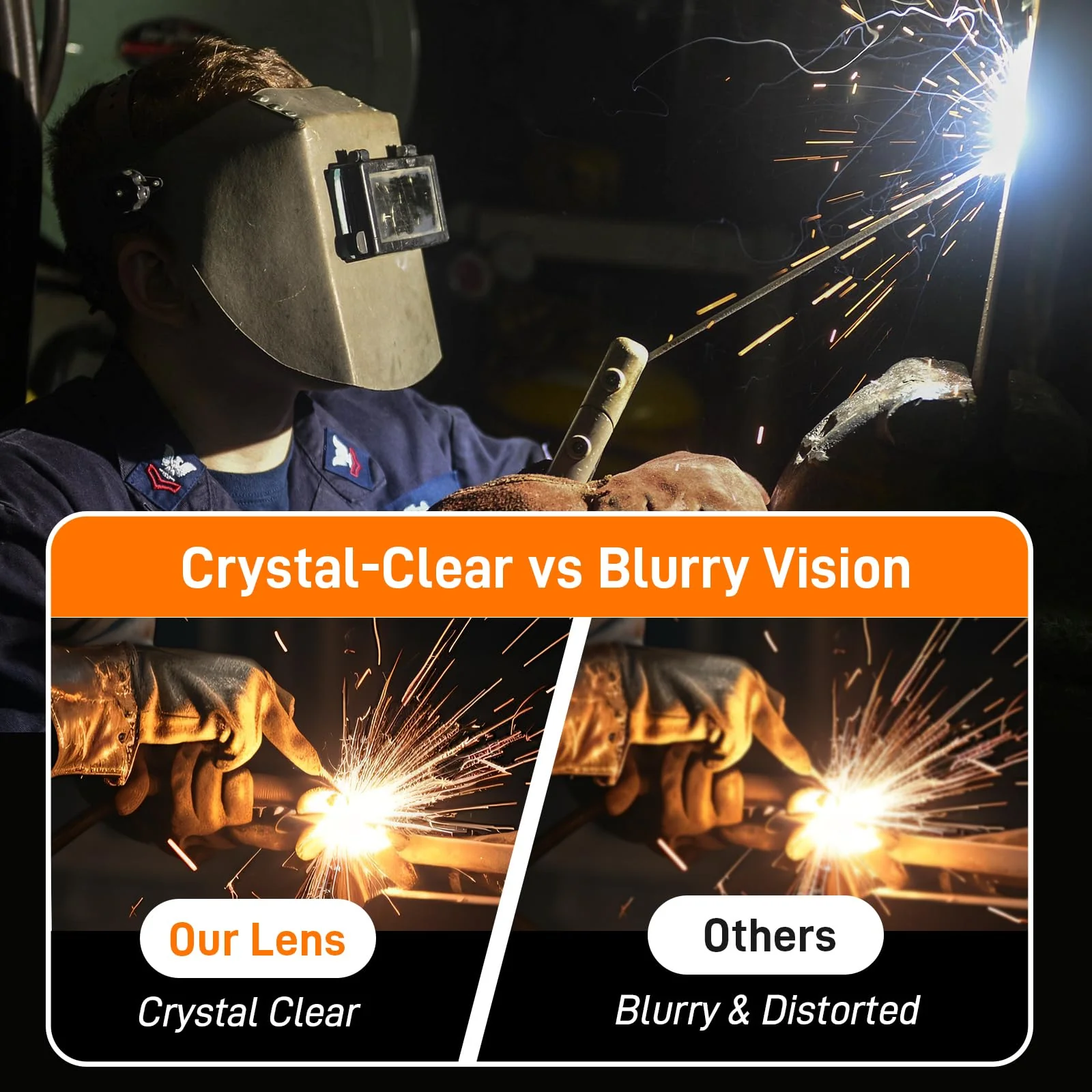 28 Pack 2 x4.25 inches Clear Welding Lenses, 0.04" Thick Replacement 2x4 Welding Lens, Welding Hood Clear Lenses for Most Standard Size Helmets 28PCS - Image 7
