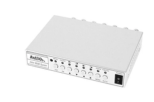 2CH Color Video Quad Switcher, CCTV DVR Camera Video Splitter Processor Switch System - Image 3