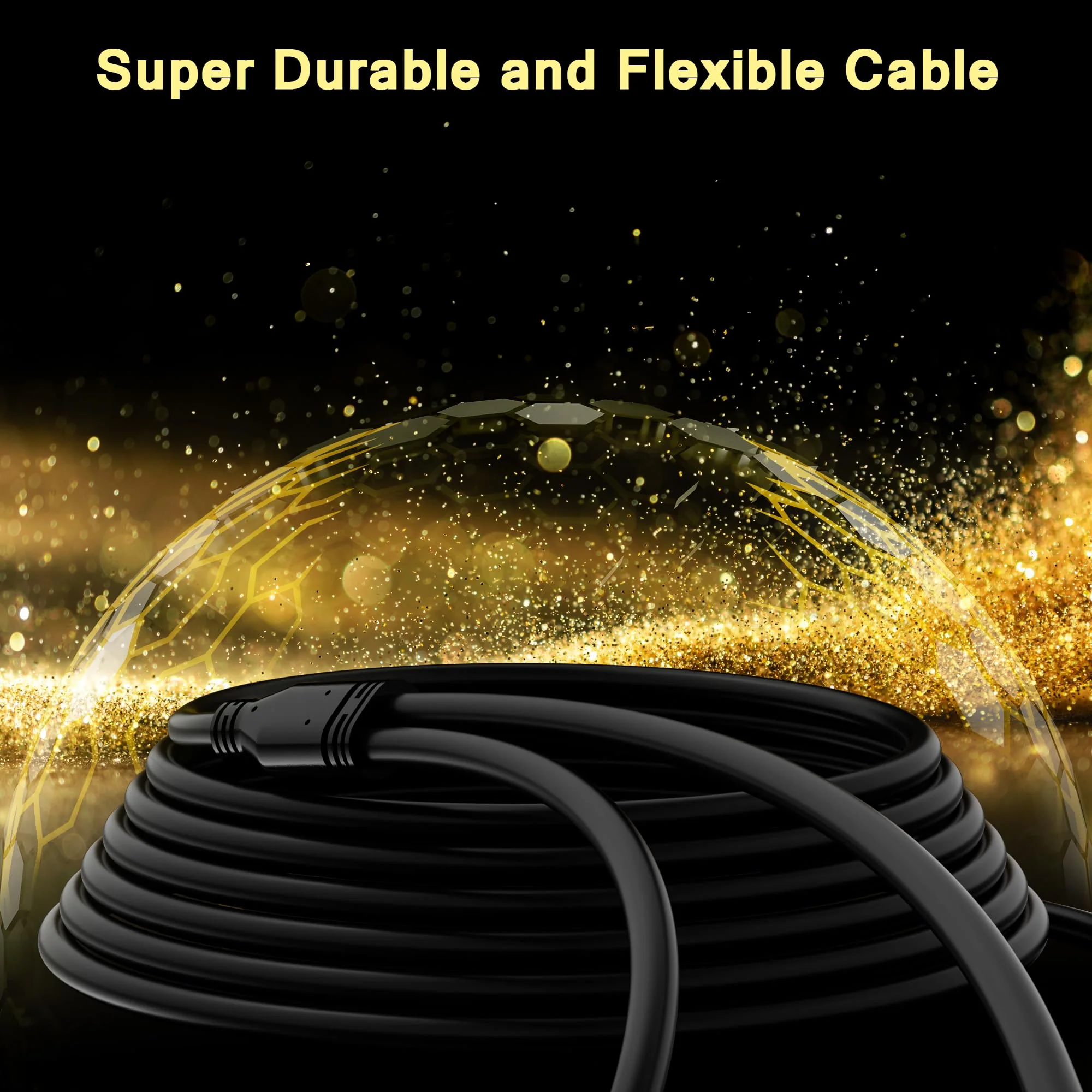 3.5mm TRS to 2 XLR Pro Stereo Cable - 50 FT, 1/8 inch Male to Dual XLR Male Y Splitter Adapter, Unbalanced Microphone Cable with Oxygen-Free Copper 50FT - Image 4