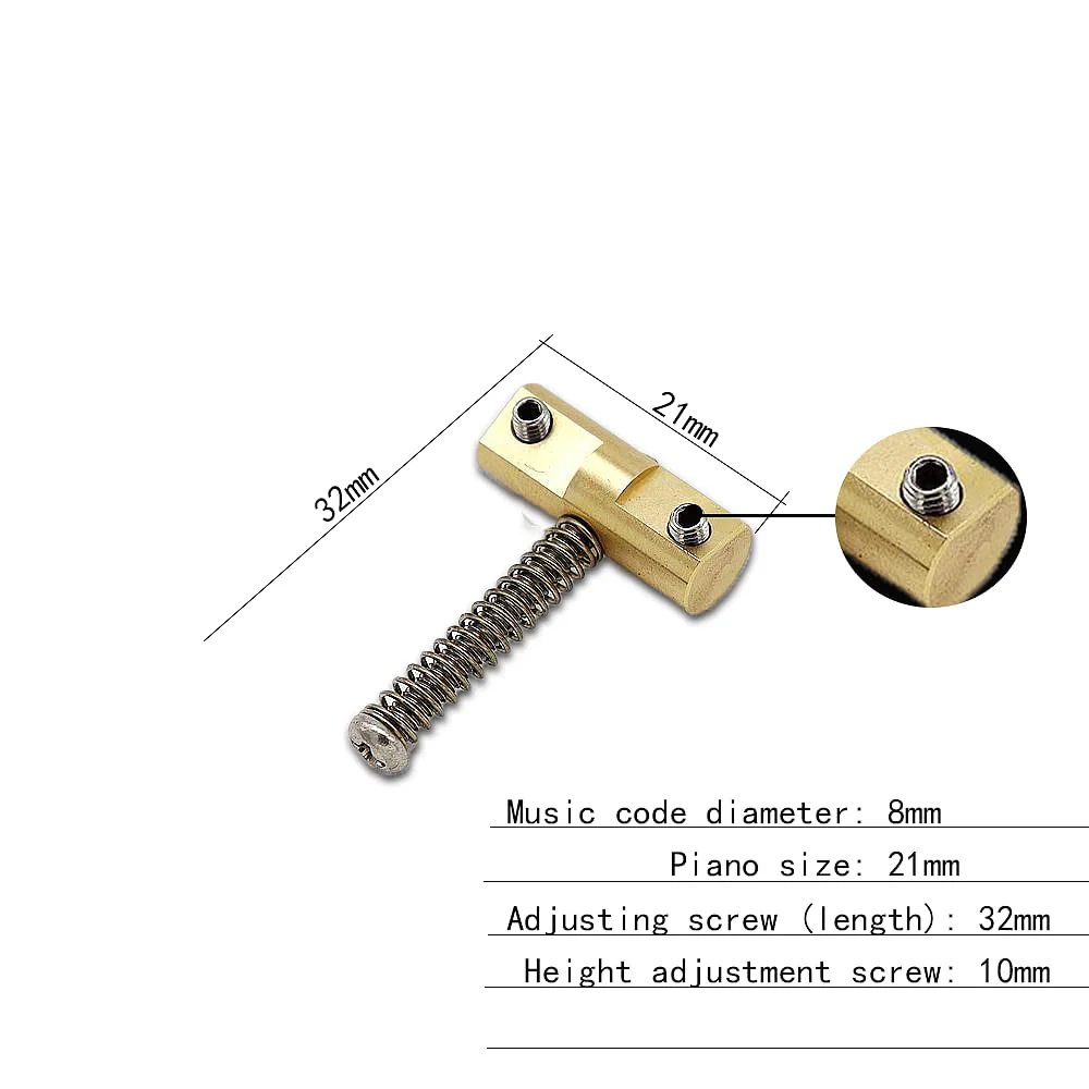 3-Pack Compensated Brass For Wilkinson Guitar Bridge Saddle Set for Tele/Telecaster Vintage Electric Guitar - Barrel Style Replacement Parts (Enhanced Intonation) - Image 3