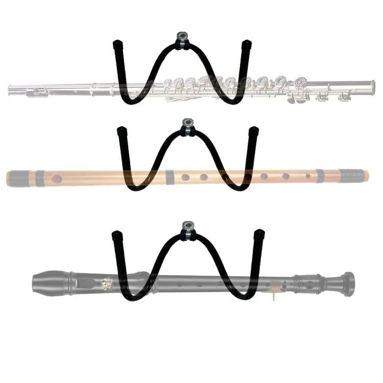 3 Pack Flute Wall Mount Hanger, Flute Wall Hanger Holder Flute Shelf Flute Display Rack - Keeps your instrument within easy reach to play more often;Keeps instrument away from curious pets