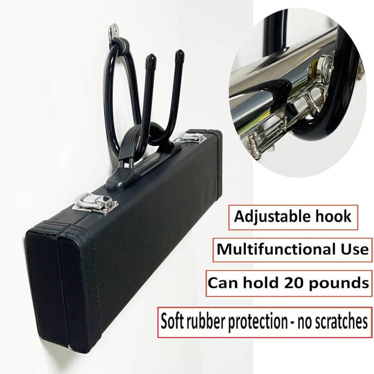 3 Pack Flute Wall Mount Hanger, Flute Wall Hanger Holder Flute Shelf Flute Display Rack - Keeps your instrument within easy reach to play more often;Keeps instrument away from curious pets - Image 4
