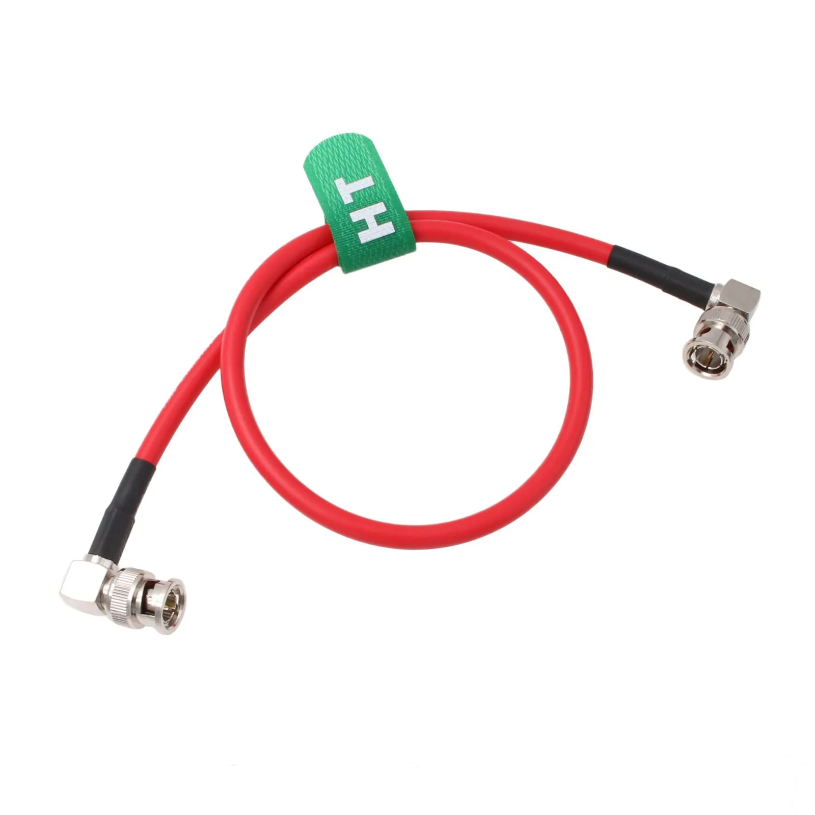 4K 12G SDI Raw Video Cable for Sony FS7 FX9 FX6 Camera Blackmagic SmallHD Atomos Monitor Right Angle BNC Canare LV-61S 75 ohm Coaxial Shielded (30cm, Red) - Image 5