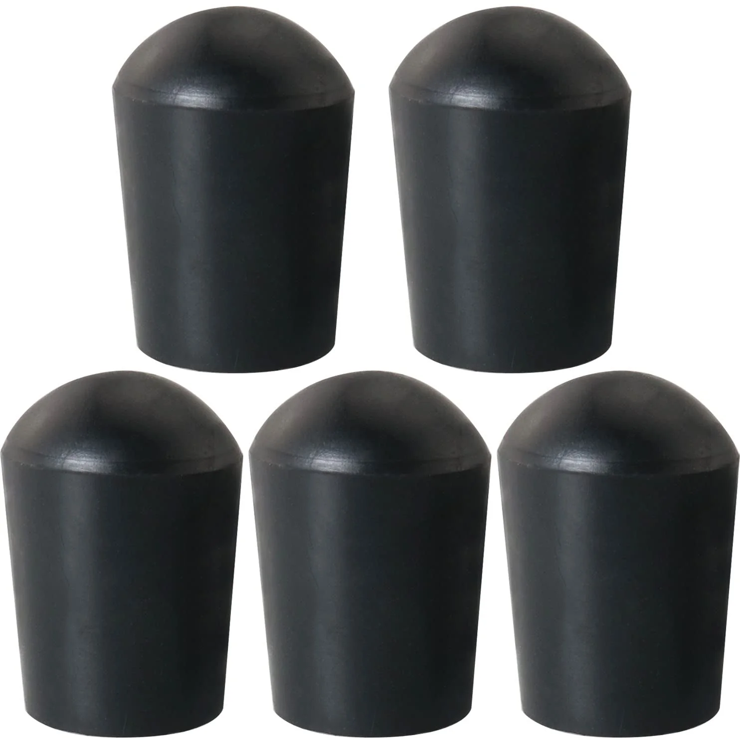 5pcs Cello Endpin Rubber Pad 6mm Black Rubber Tip for Double Bass