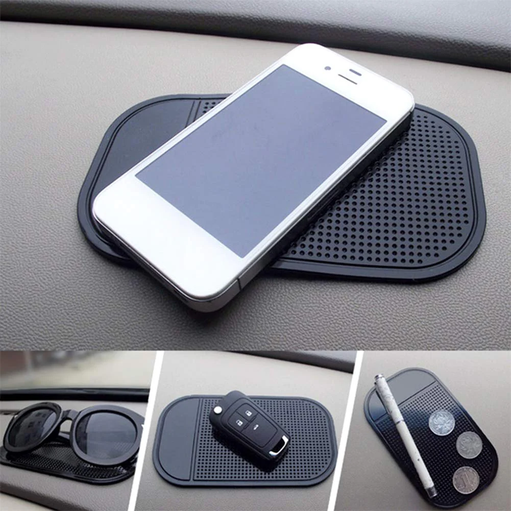 7 Pack Car Dashboard Anti-Slip Mat, 2 Sizes Heat Resistant Sticky Non-Slip Ripple Dash Grip Silicone Pad for Cell Phone Sunglasses Keys by ACKLLR,Black - Image 6