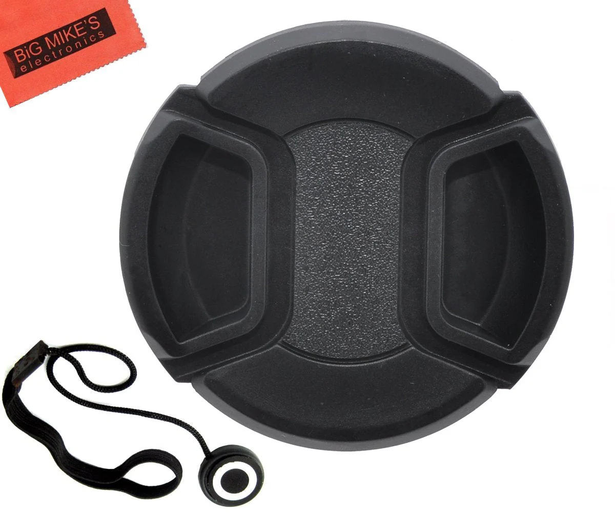 77mm Universal Snap-On Lens Cap for Nikon 70-200mm f/2.8G ED VR II AF-S Nikkor Zoom Lens + Cap Keeper + Microfiber Cleaning Cloth