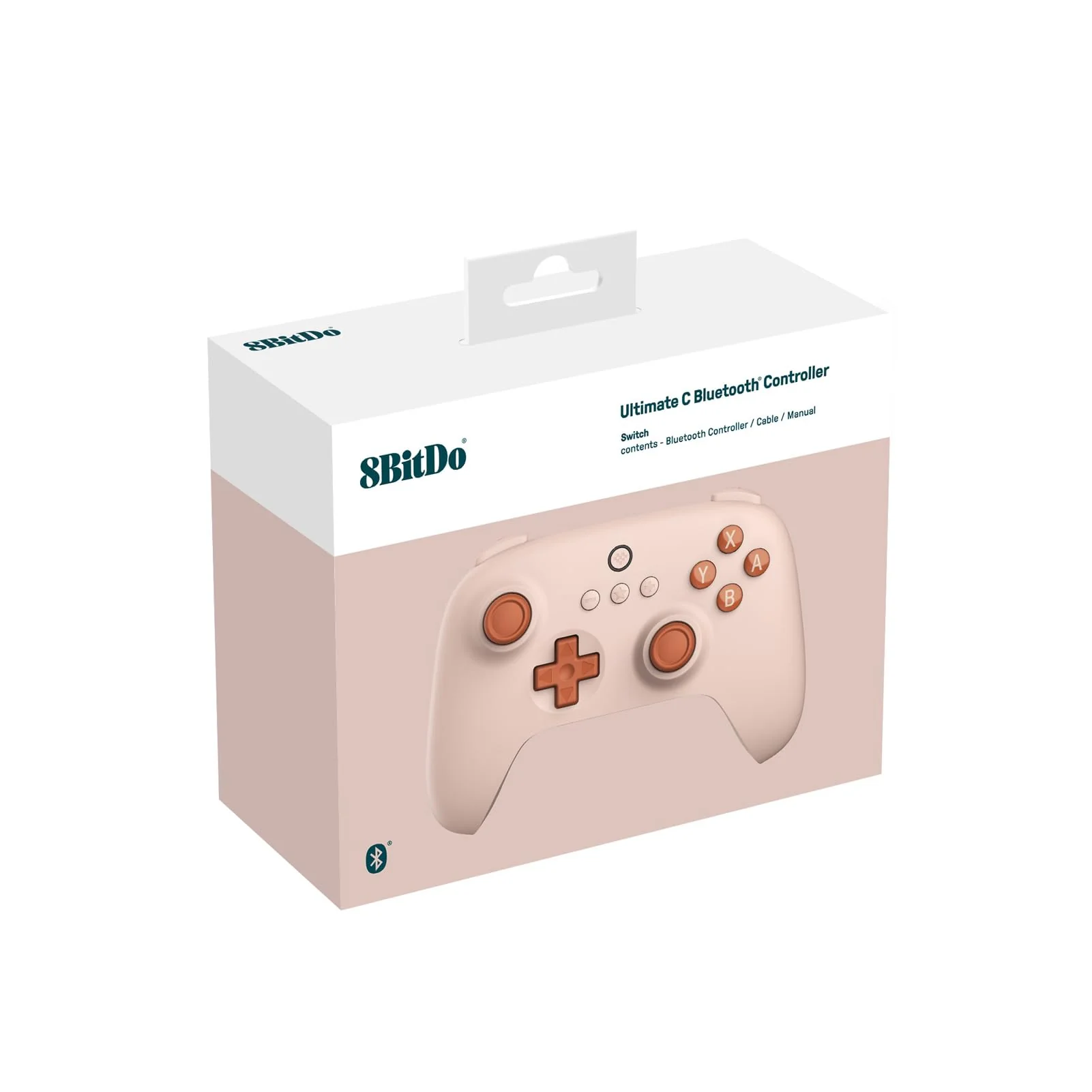 8Bitdo Ultimate C Bluetooth Controller for Switch, Ultimate Quality Bluetooth connectivity with 6-axis Motion Control and Rumble Vibration (Orange) Orange - Image 5