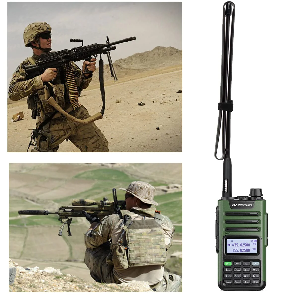 ABBREE GMRS Radio Antenna 42.5-inch SMA Female CS Tactical Antenna for Baofeng UV-5R AR-152 UV-82 BF-888S and GM-15 Pro GMRS GM-5RH TD-H3 Radio Antennas - Image 9