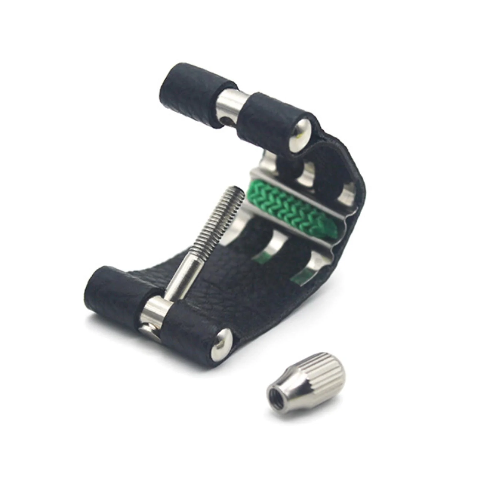Alto Saxophone Ligature - Sturdy Synthetic Leather, Adjustable, Secure Fit, for Standard Alto Saxophone, Easy Installation - Image 4