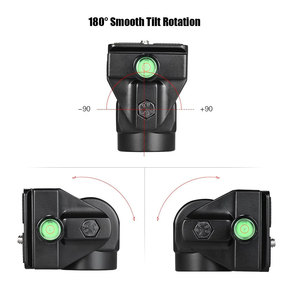 Andoer M-12 Monopod Tilt Head Panoramic Head Telephoto Bird Watching with Quick Release Plate - Image 2