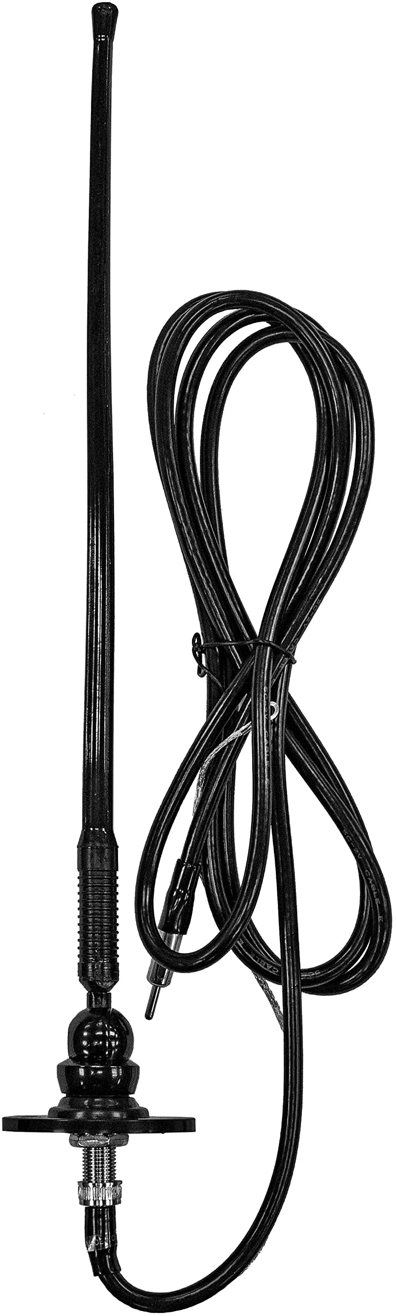 ASA Electronics 44US01R Jensen Rubber Mast AM/FM RV Antenna - Top or Side Mount - Image 4