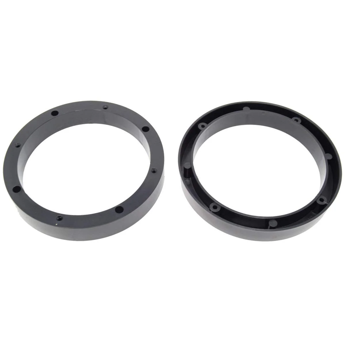 Audiopipe 1 Pair 6.5" Plastic Speaker Spacer Rings - Subwoofer Mid Range Custom Installation Mounting Adapter, Black - Image 2
