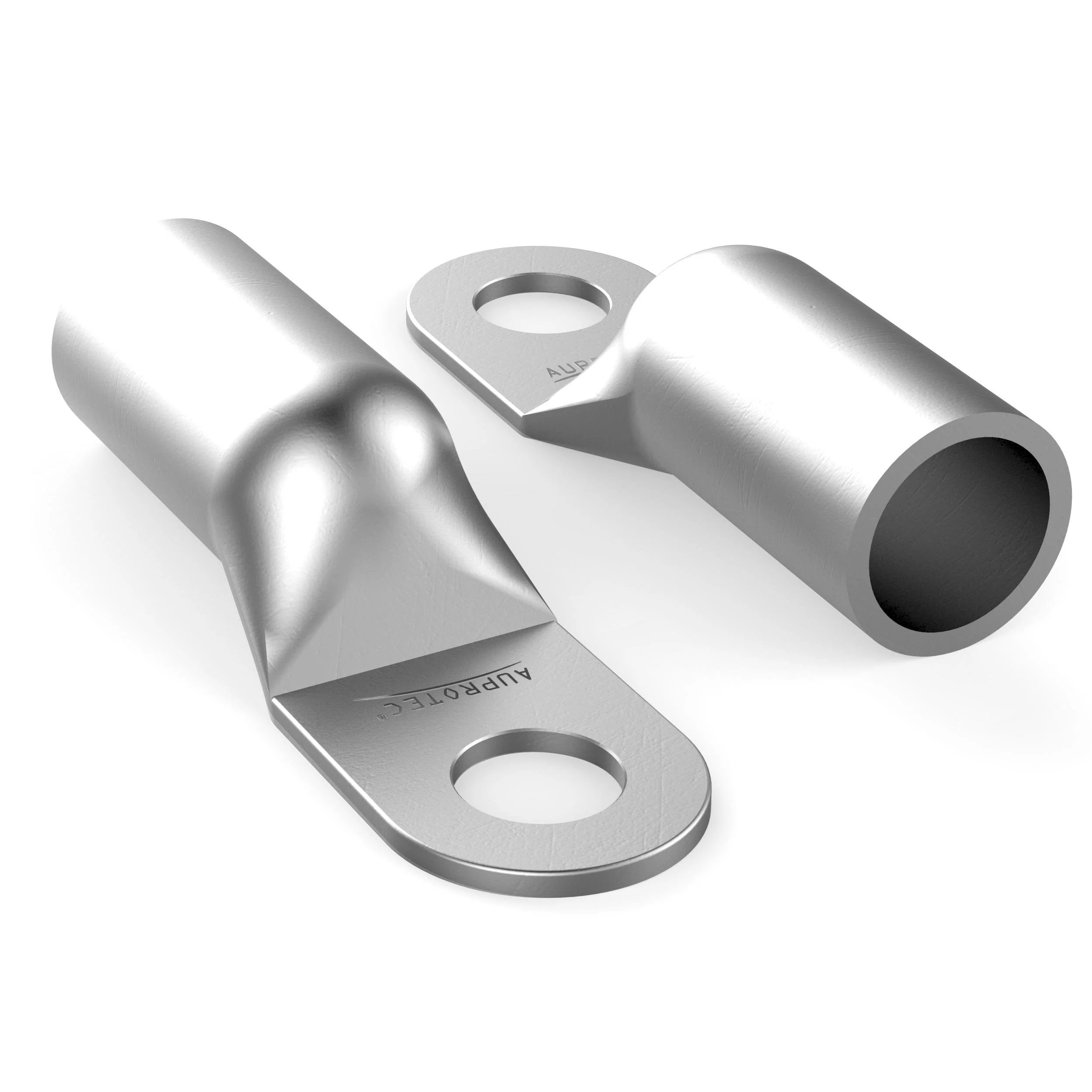 AUPROTEC 4 x Tubular Cable Lugs 50 mm² Hole Diameter M8 Uninsulated SC Cable Connector Made of Tin-Plated Copper Lot de 4 - Image 4