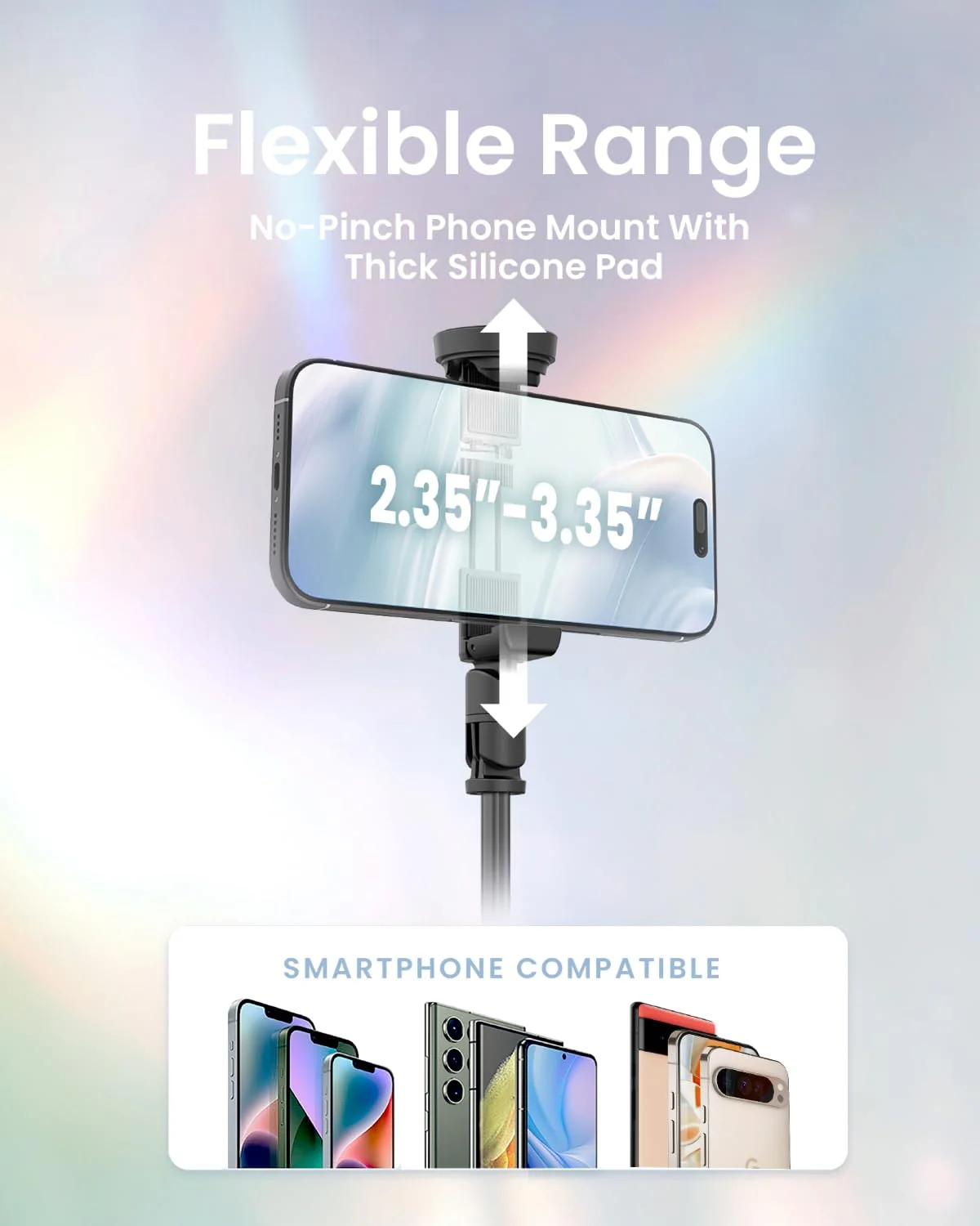 Automatic Tripod for iPhone, 66" Phone Tripod Selfie Stick for Cell Phone, Tripod Stand with Remote for Video Recording, Black - Image 5