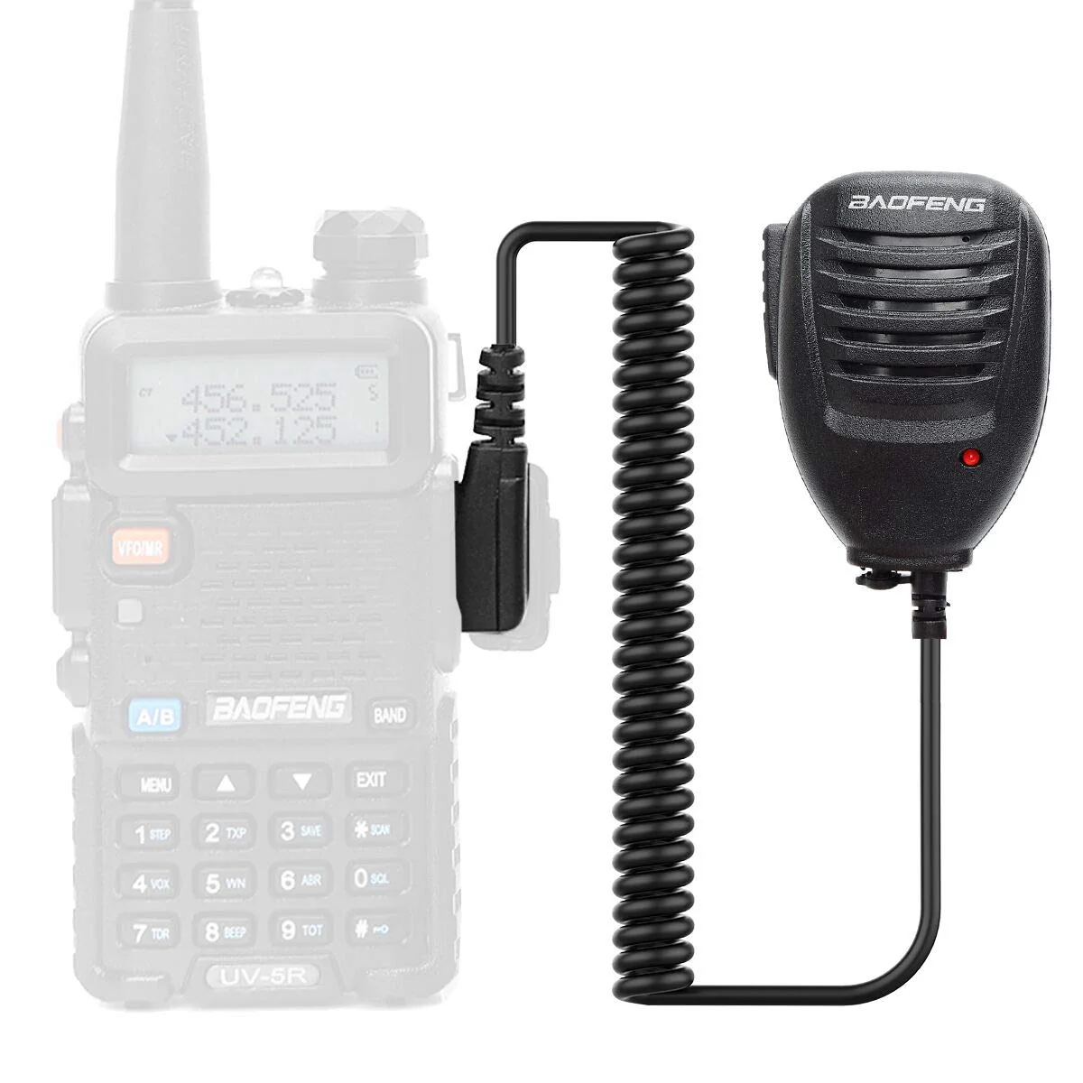 Baofeng Microphone Accessories for Ham Radio Police Walkie Talkie Speaker Mic for Baofeng UV-5R BF-F8HP 5RM UV-21R K5PLUS GM-15 Pro UV-5G Plus GM-5RH UV-17R TIDRADIO TD-H3 TD-H8 Quansheng UV-K5,4Pack Black-4Pack - Image 6