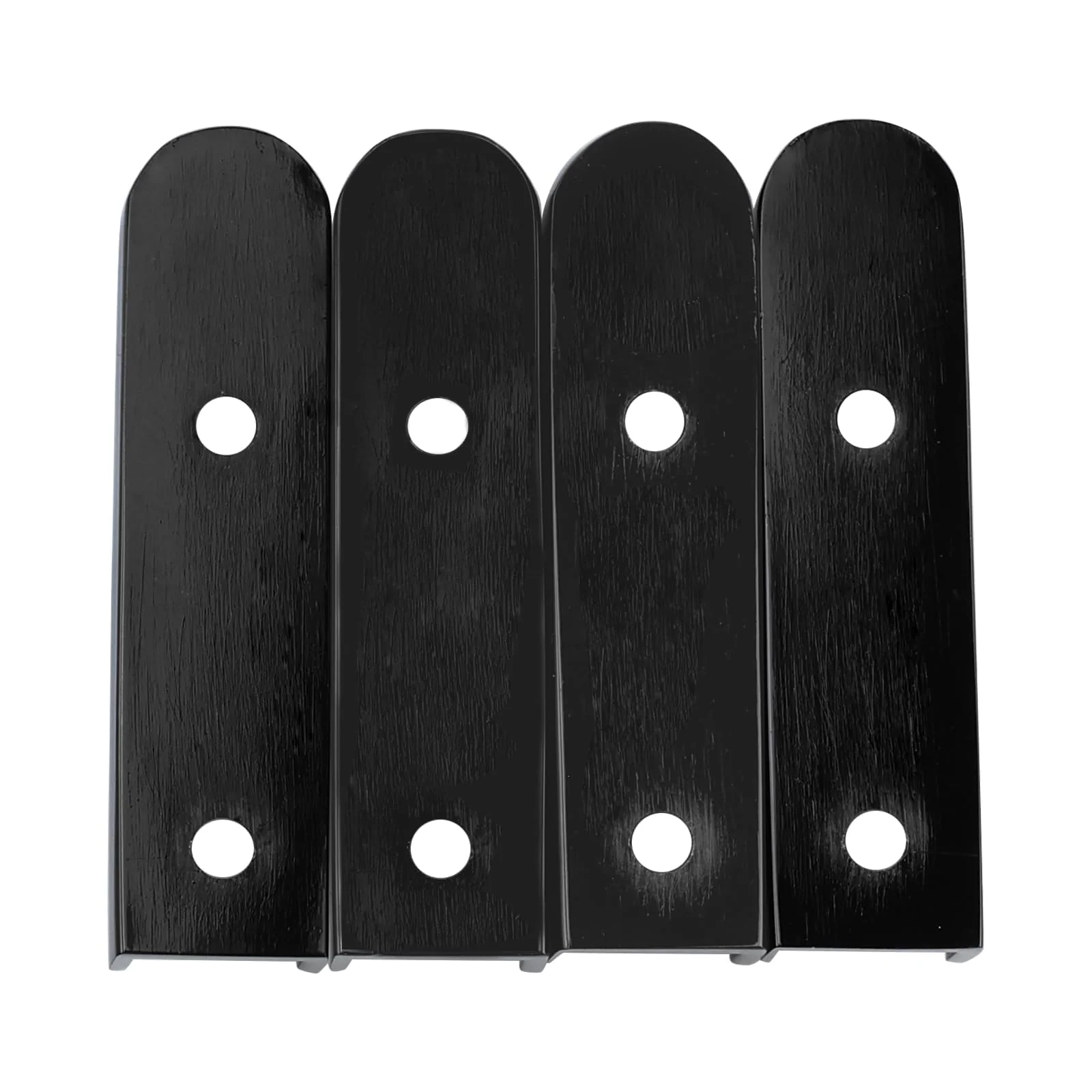 Bass Guitar Bridge with Zinc ALloy Saddle Base Individual Single String Fixed Bridge for 4 String Electric Bass Replacement Parts(Vacuum Black) 4PCS - Image 8