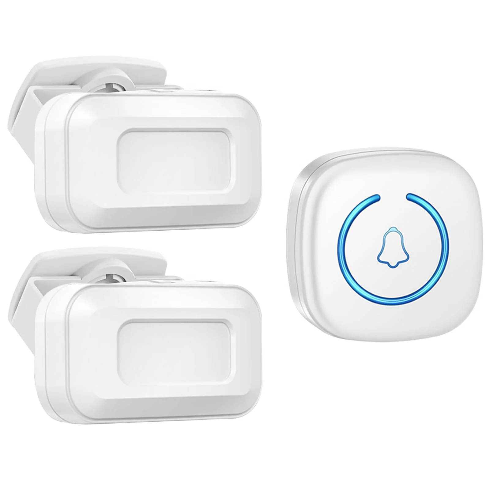 Bed Sensor Alarm and Fall Prevention for Elderly, Motion Sensor Alarm with 60 Melody/LED/5 Adjustable Volume Mode Dementia System , for Patients Seniors Elderly Monitoring at Home 2 Motion Sensors + 1 Receiver