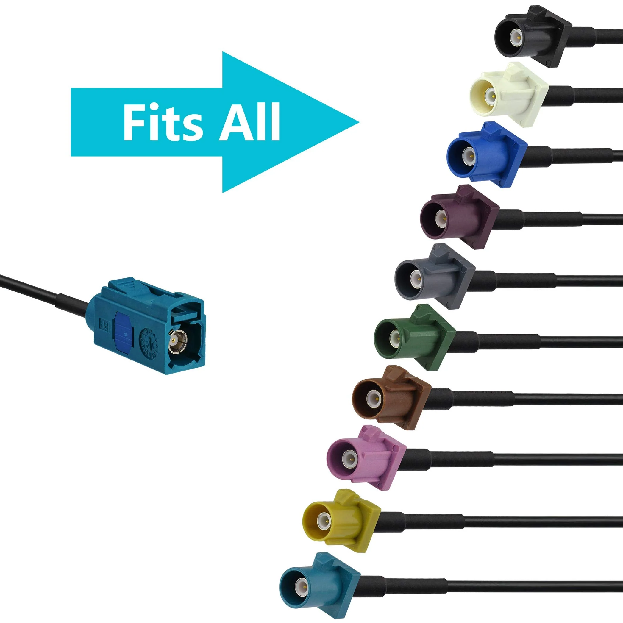 Bingfu Fakra Z Female to SMA Female Vehicle Antenna Adapter Cable 30cm 12 inch for Car Stereo Android Head Unit GPS Navigation FM AM Radio Sirius XM Satellite Radio 4G LTE Telematics Bluetooth Module Fakra Z Female to SMA Female 12inch - Image 5