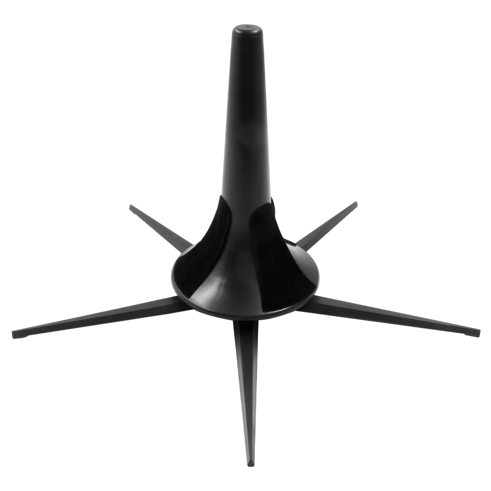 Black Portable Clarinet Stand Holder, Metal Clarinet Stand with 5 Legs Folding Base(1 Pcs) Five-legged Stand
