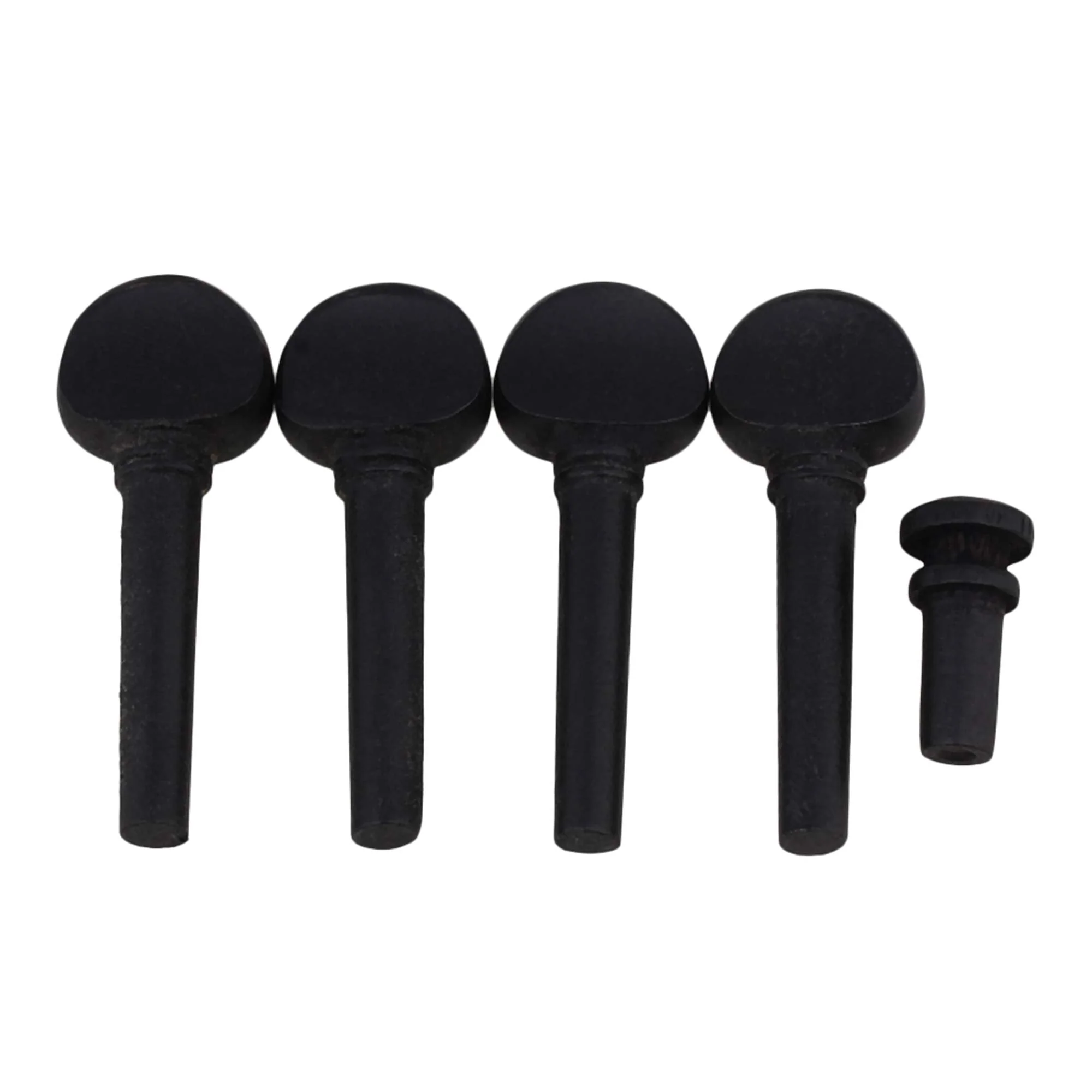 Black Wooden Tuning Pegs,Tuning Pegs with Endpin Replacement Parts for Violin String