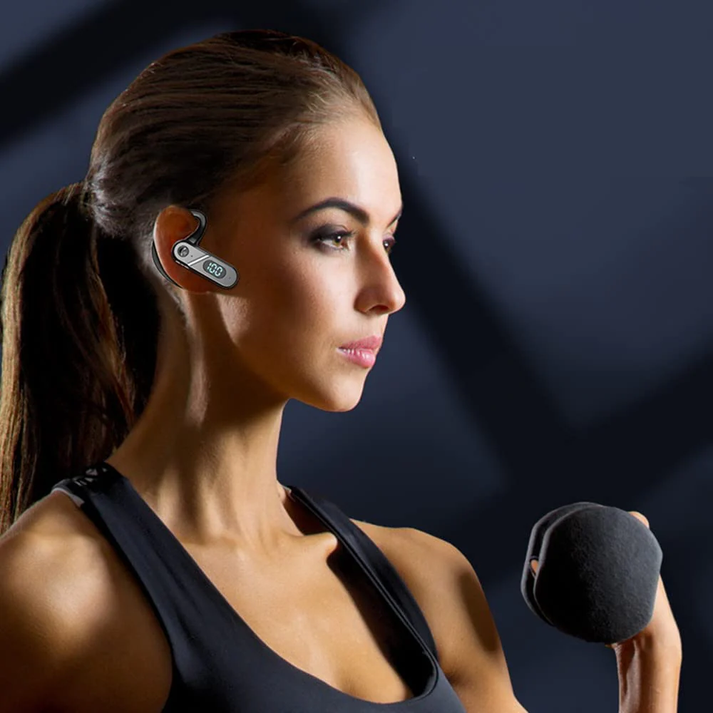 Bluetooth Headset Wireless Bluetooth Earpiece Single Ear Voice Control Answer Earphones for cell phone computer Laptop Driver Trucker - Image 6