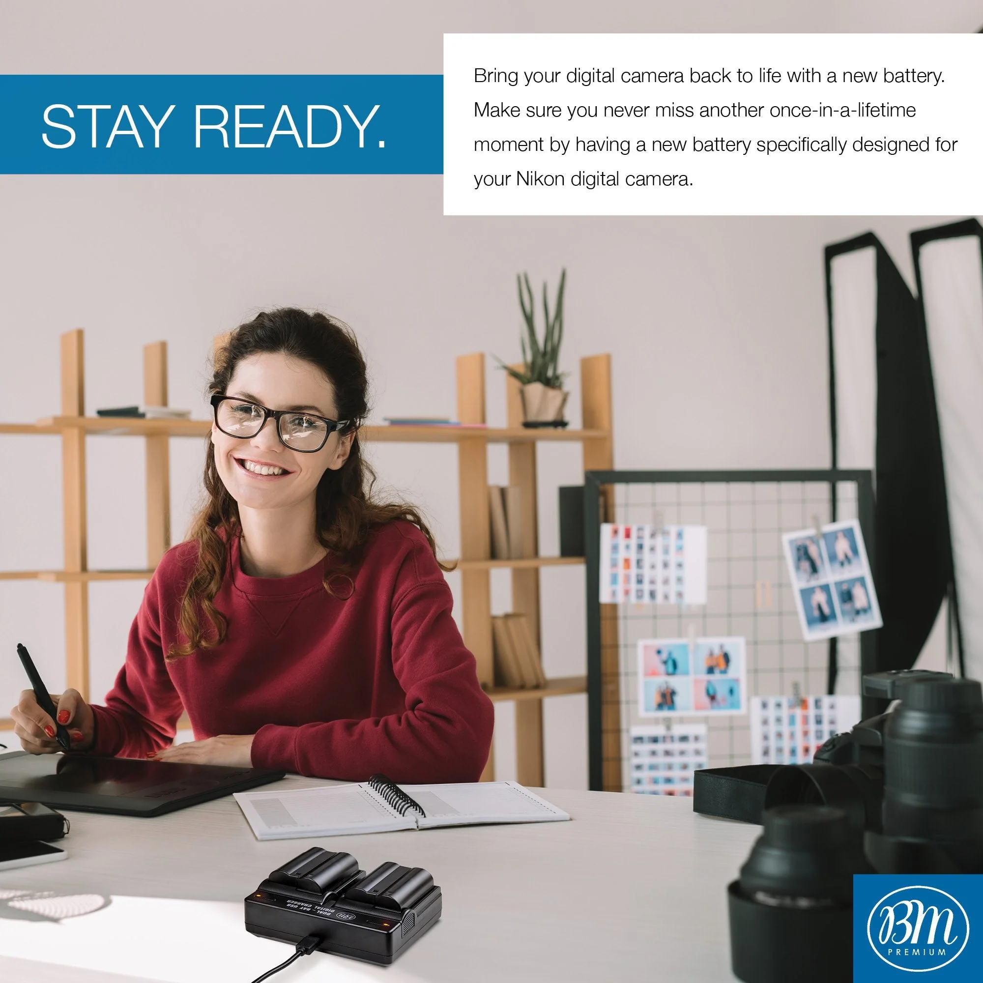 BM Premium 2 Pack of EN-EL15B Batteries and Dual Battery Charger for Nikon Z6, Z7, D780, D850, D7500, 1 V1, D500, D600, D610, D750, D800, D800E, D810, D810A, D7000, D7100, D7200 Digital Cameras - Image 7