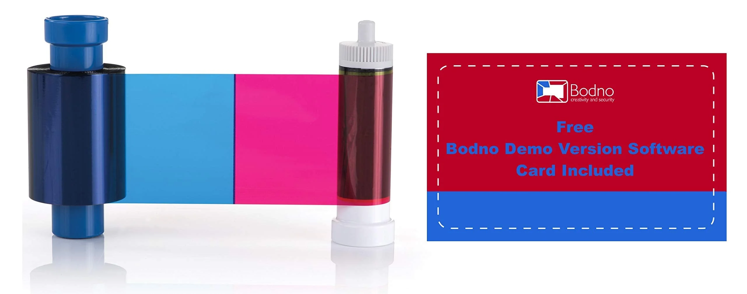 Bodno Magicard MA100YMCKO Color Ribbon - YMCKO - 100 Prints Software Demo 1 Pack - Image 3