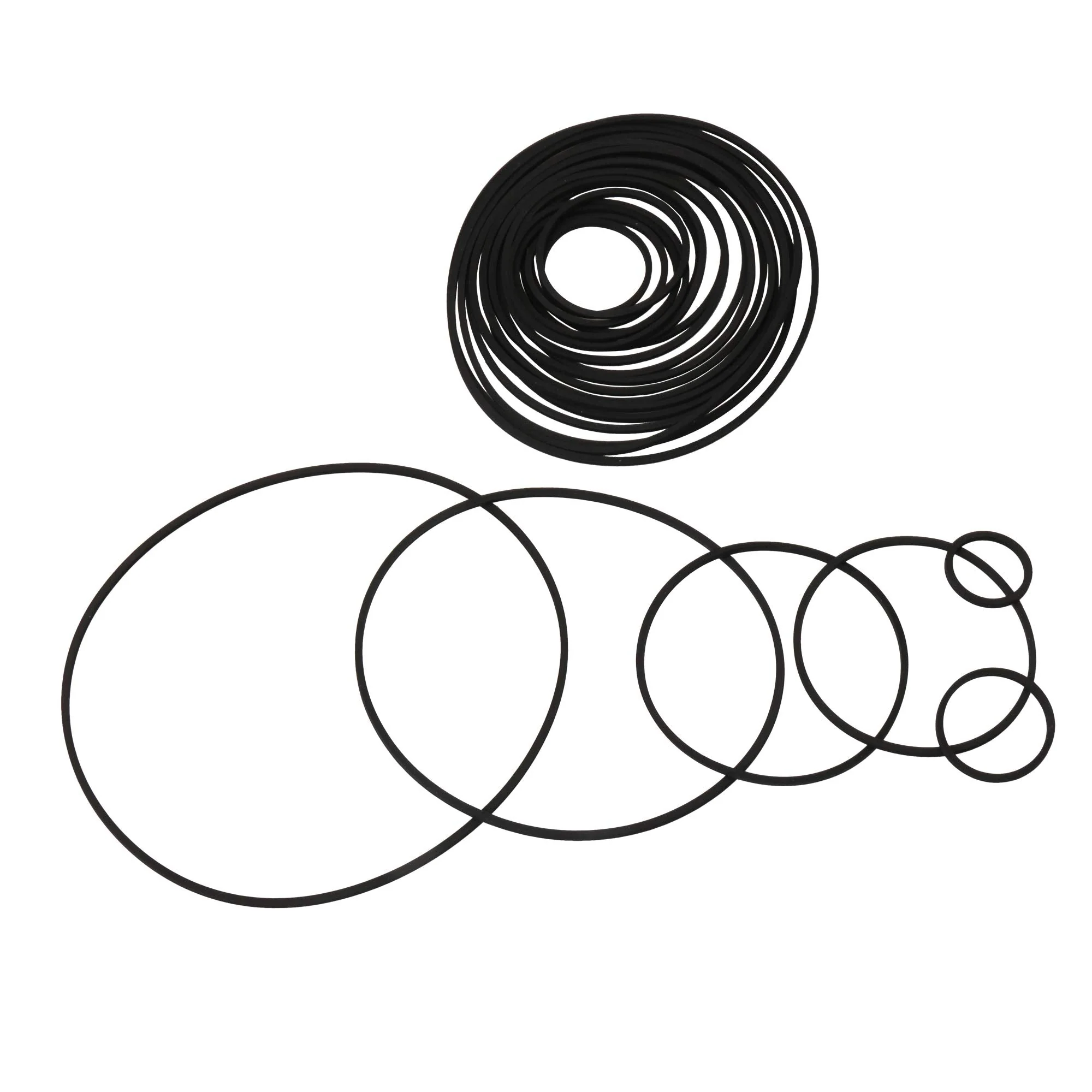 Bstinay 20PCS 25-170mm Mixed Square Cassette Tape Machine Recorder Rubber Belt Recorder Repair Maintenance Mixed Cassette
