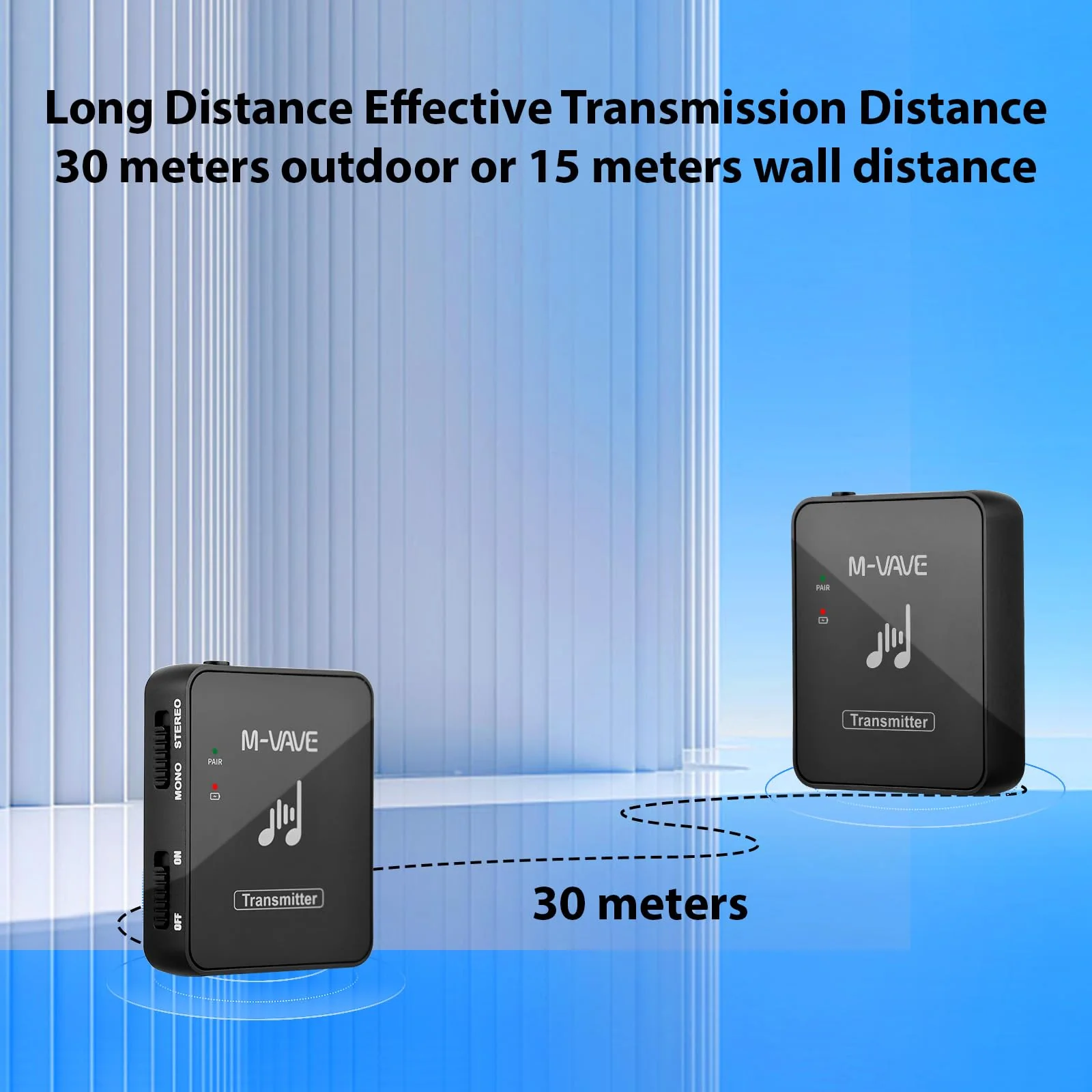 Btuty in Ear Monitor System Wireless in Ear Monitor System Earphone Monitor Transmission System Rechargeable Receiver Wireless IEM (Receiver and Transmitter) receiver and transmitter Black - Image 4