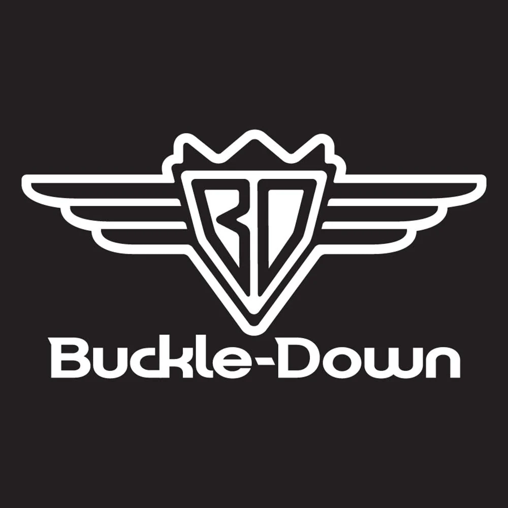 Buckle-Down Guitar Strap Retro Monster Aqua Black 2 Inches Wide - Image 2