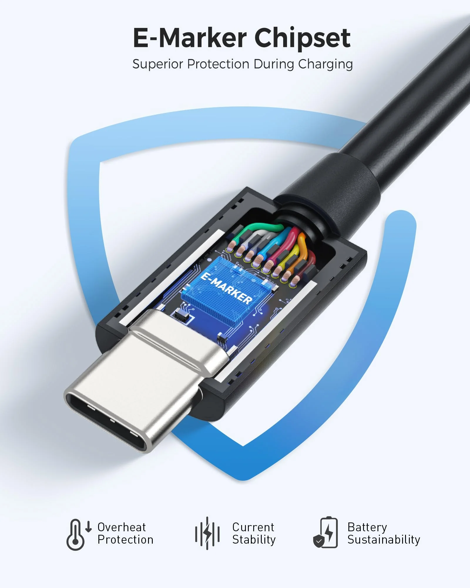 Cable Matters [Intel Certified] 40Gbps Thunderbolt 4 Cable 3.3ft with 8K Video and 240W Charging - 1m, Compatible with USB4, Thunderbolt 3 Cable and USB-C 3.3 Feet Black - Image 6