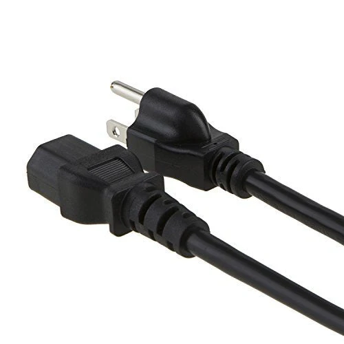 CableCreation [2-Pack] 1 Feet 18 AWG Universal Power Cord for NEMA 5-15P to IEC320C13 Cable, 0.3M / Black - Image 5