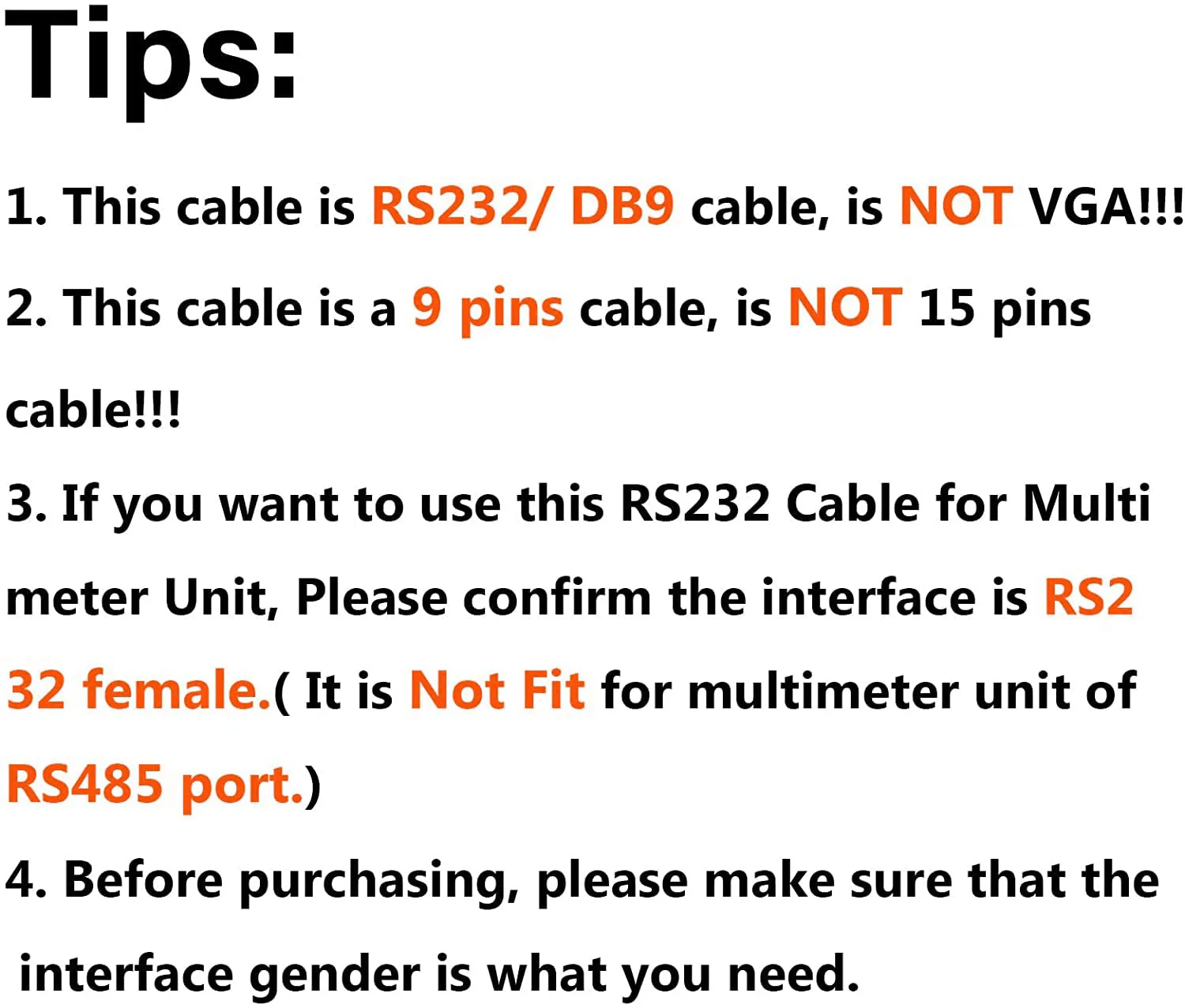 CableCreation USB to RS232 Adapter with PL2303 Chip 3.3 FT, USB 2.0 to RS232 Female DB9 Serial Converter Cable for Cashier Register, Modem, Scanner, Digital Cameras, CNC, 1M Black 3.3FT / 1M PL2303 Chipset - Image 3