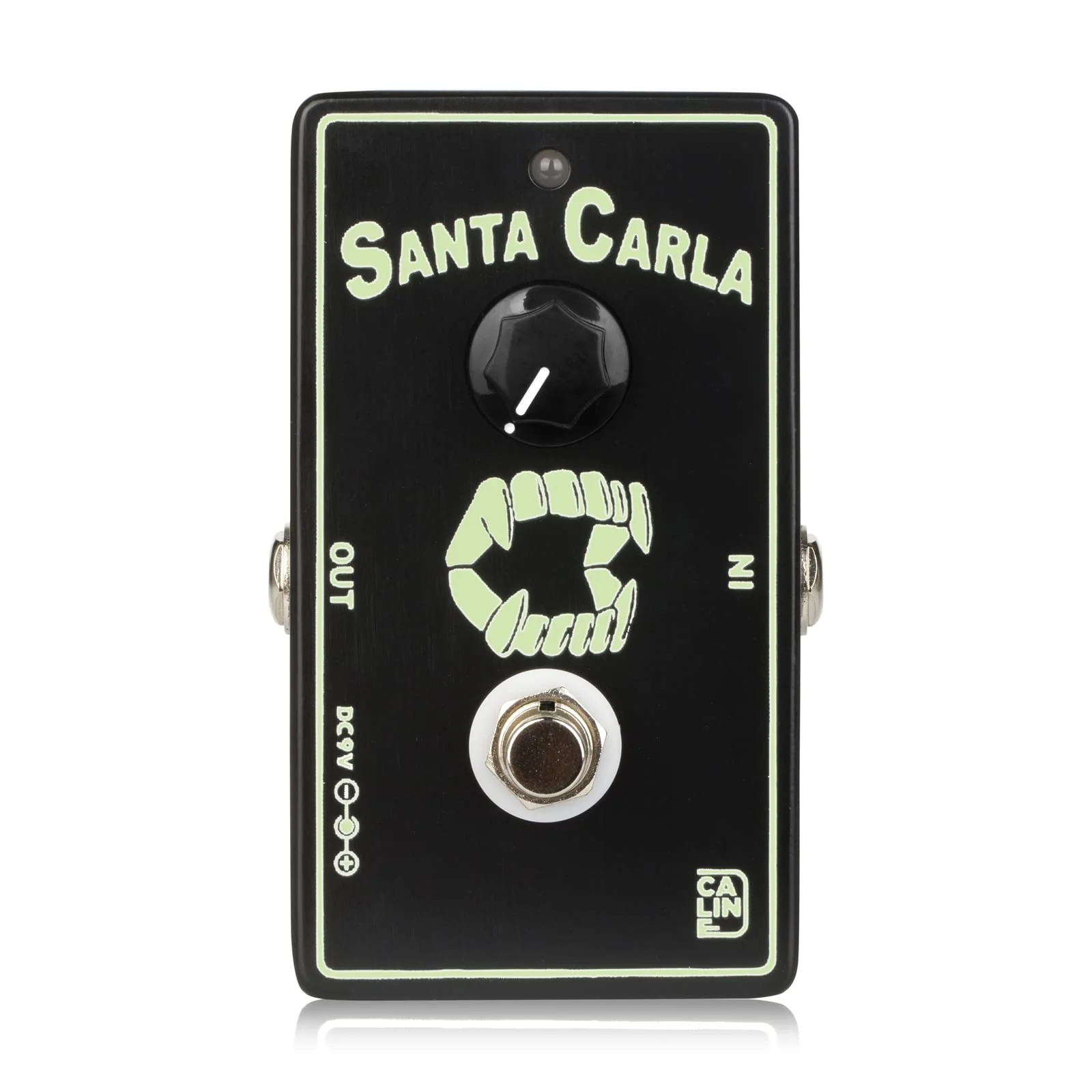 Caline CP-514 Santa Carla Boost Guitar Effect Pedal, Green, Mini Booster Pedal with True Bypass