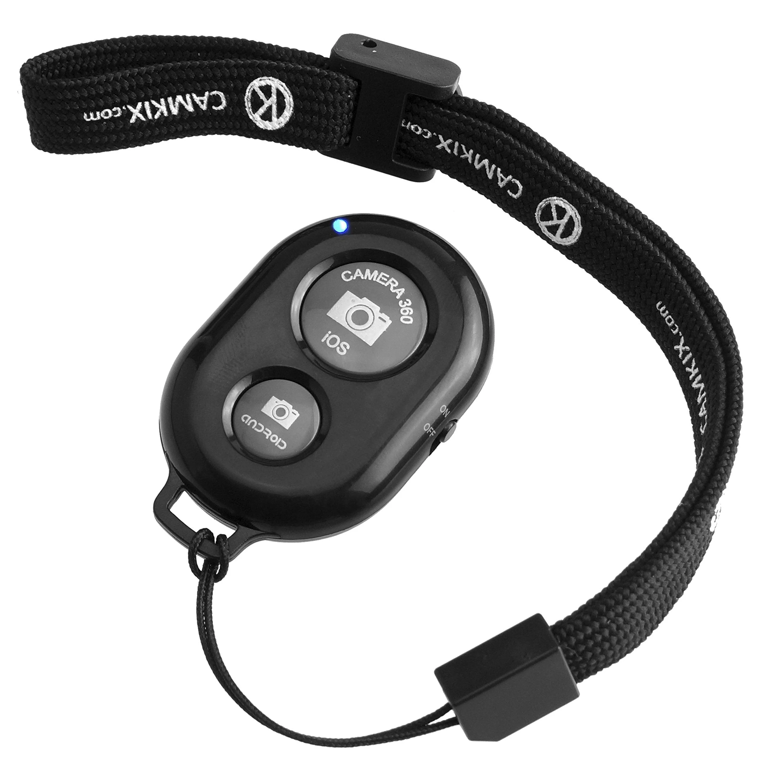 CamKix Camera Shutter Remote Control with Bluetooth Wireless Technology - Create Amazing Photos and Videos Hands-Free - Works with Most Smartphones and Tablets (iOS and Android) Black