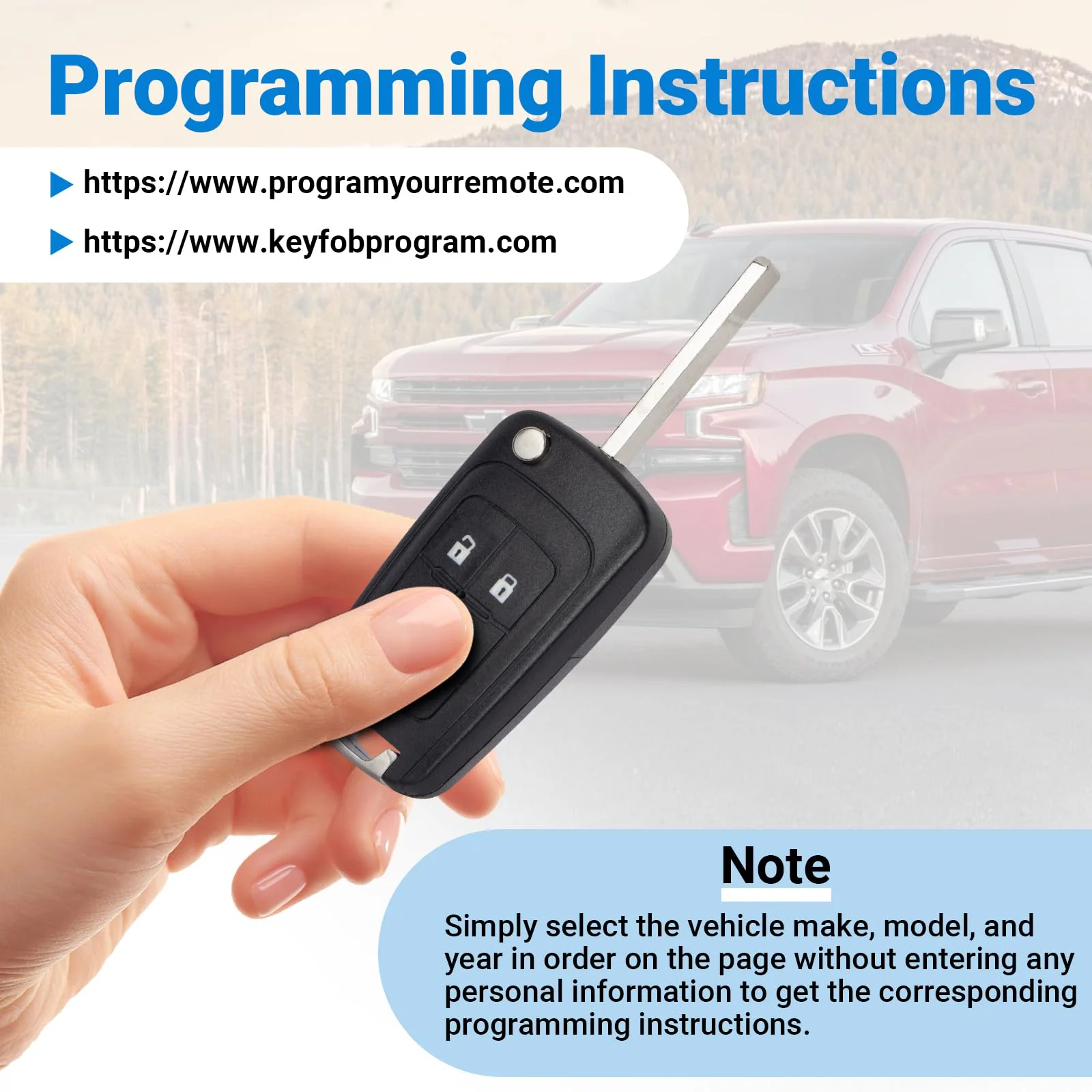Car Key Fob Keyless Entry Remote Flip Replacement for 2010-2019 Chevy Cruze Camaro Impala Equinox Malibu Sonic/GMC Terrain/Buick Lacrosse Regal Verano Encore Car Key Replacement for OHT01060512 4-Btn 1 Pack - Image 4