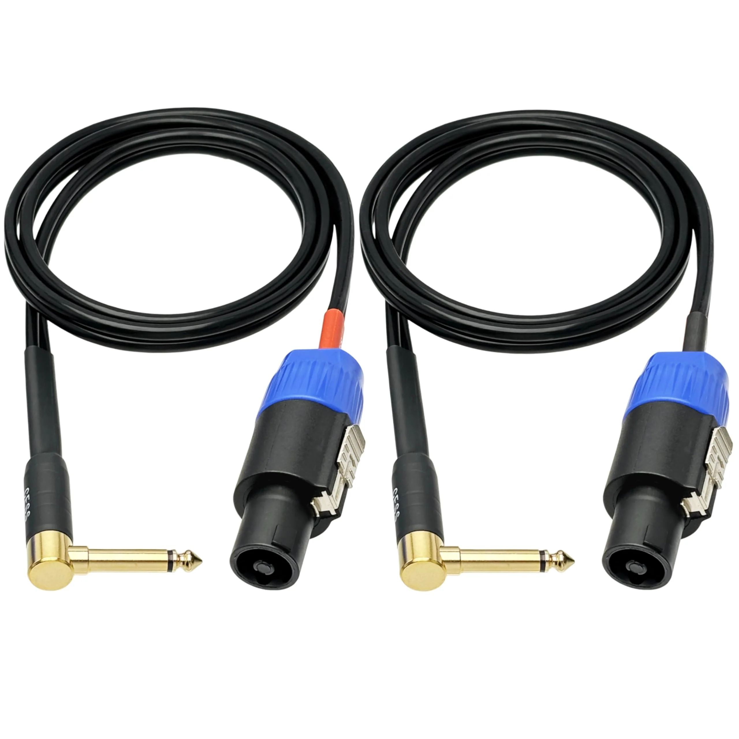 CESS-133-3f Right-angle 1/4 Inch TS Plug to Speakon Speaker/Amplifier Cable, 2 Pack (3 Feet) 3 Feet - Image 7
