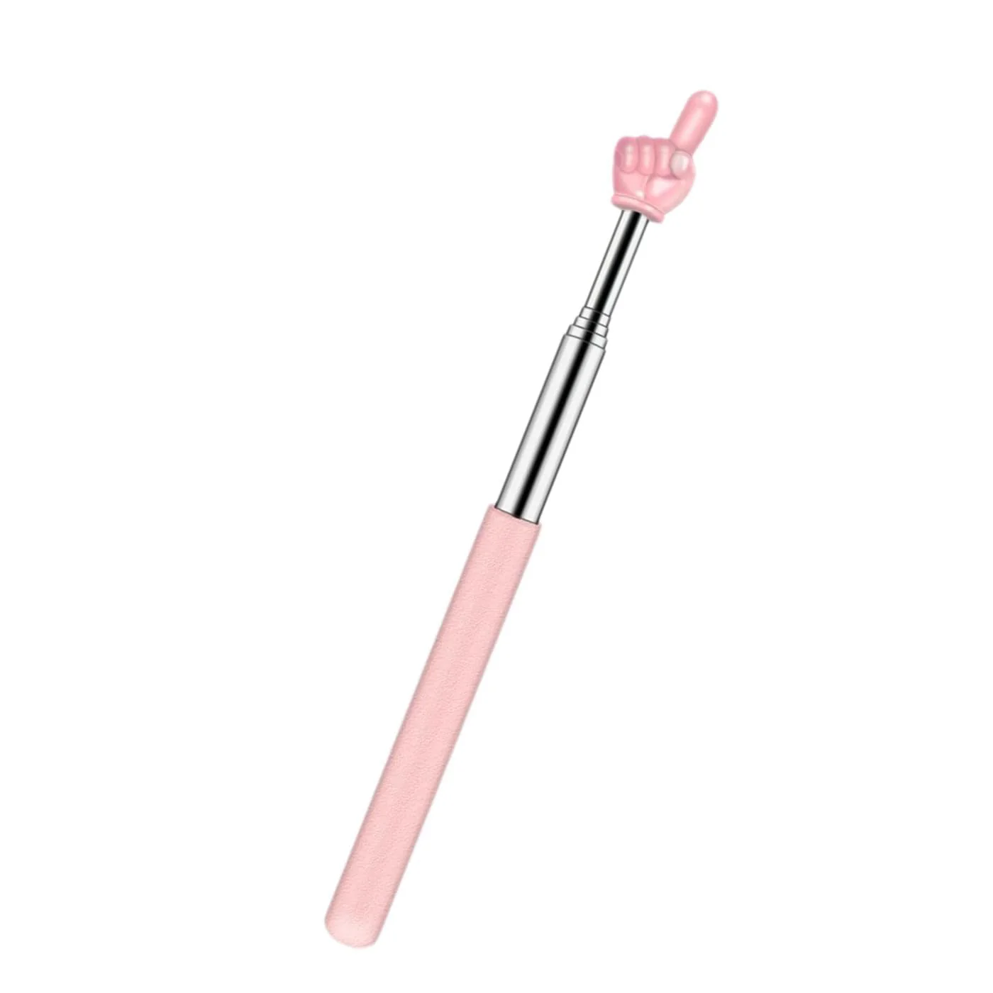 Children Finger Reading Stick Point Reading Pen Kindergarten Student Teacher Teaching Reading Picture Book Finger Shape Mini Pointer Stick Pink