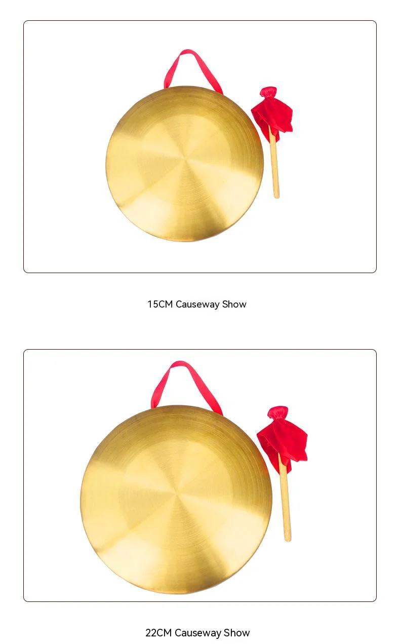 Chinese gong,Chinese Traditional Percussion Instrument is Suitable for Family Offices to Celebrate,Authentic Chinese Wind Gong,Hand Selected For Quality (36cm/14.2inch) 36cm - Image 6