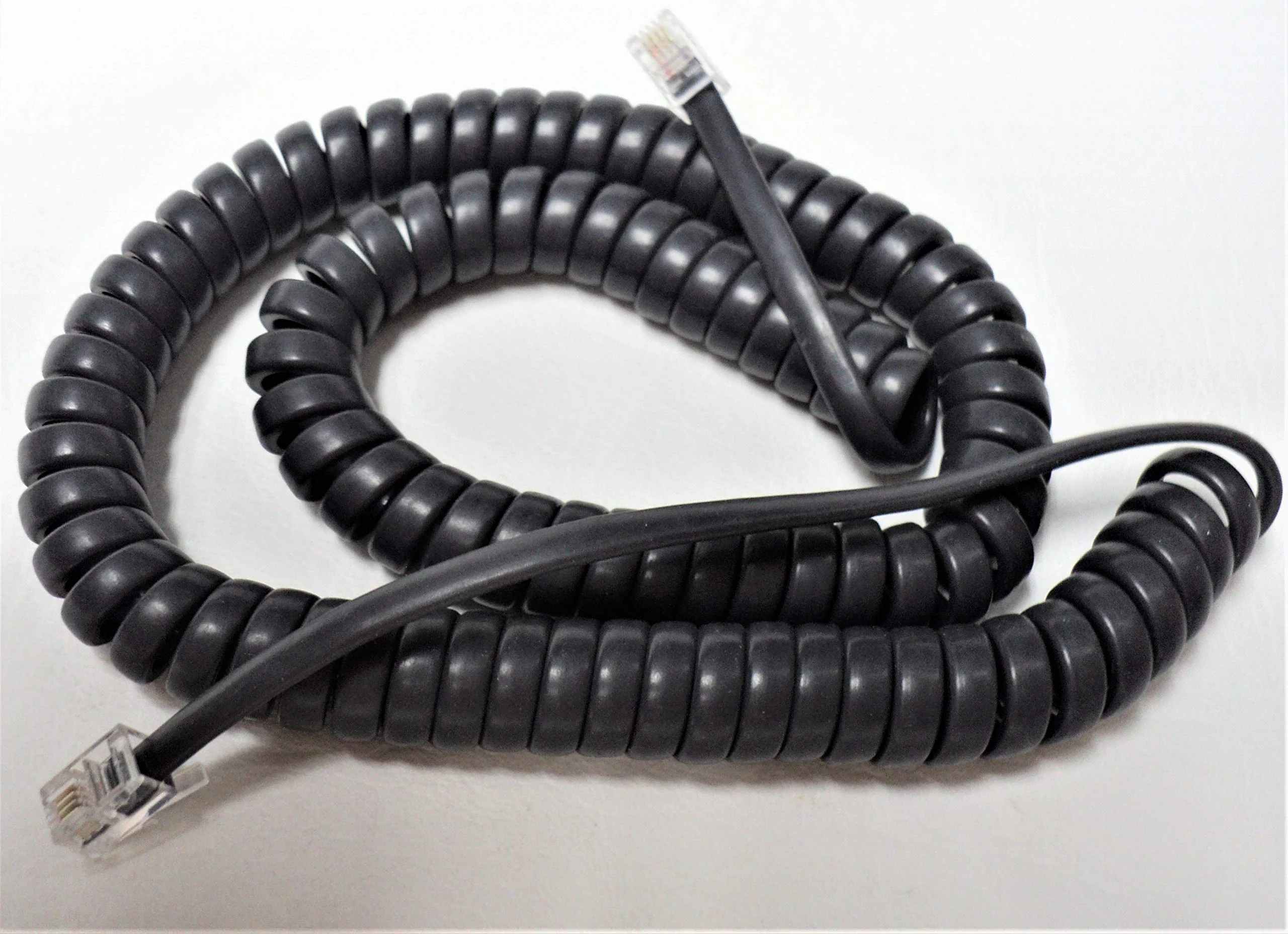Cisco Handset Black Curly Cord 12 Ft Uncoiled / 2 Ft Coiled 1 Count (Pack of 1)