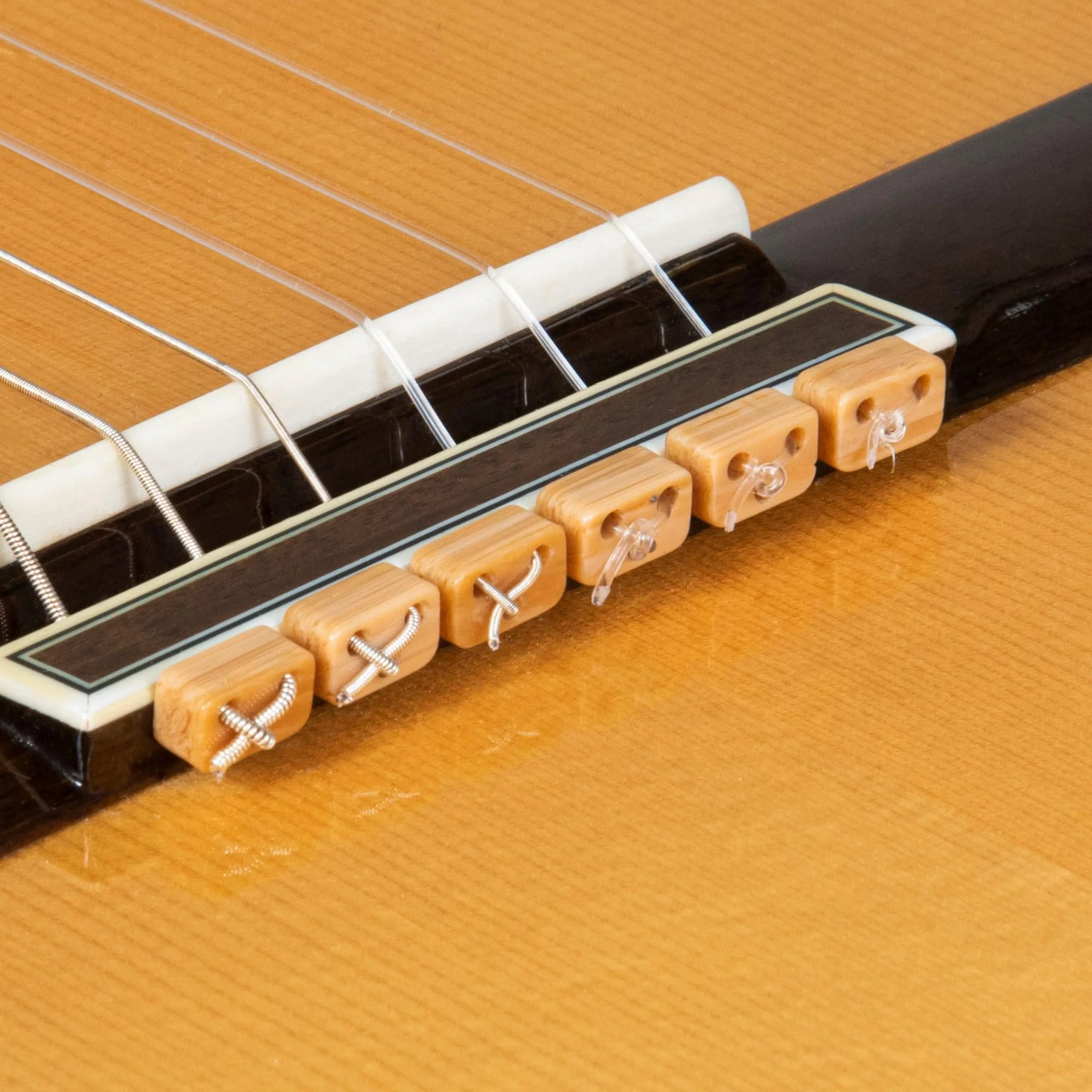 Classical Guitar Beads in Light Brown Wood Pattern for Acoustic Guitar Flamenco Guitar with Nylon Strings