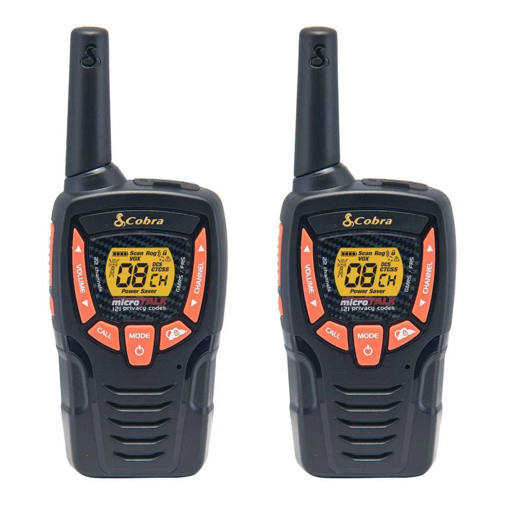 COBRA ACXT390 Walkie Talkies - Rechargeable, Long Range 23-Mile Two Way Radio Set with VOX ( 2 Pack )